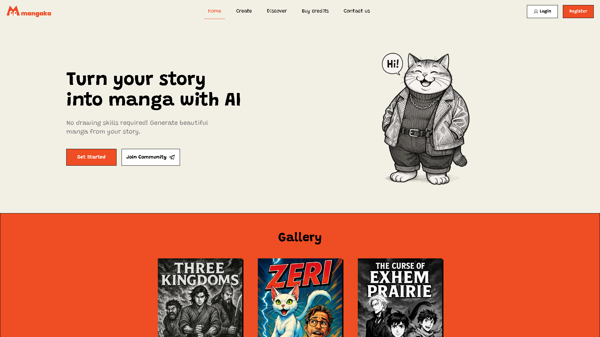 Mangaka.app Interface Screenshot - Art & Creative Design Tool