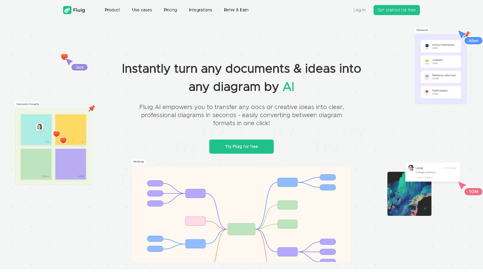 Fluig Interface Screenshot - Education & Translation Tool
