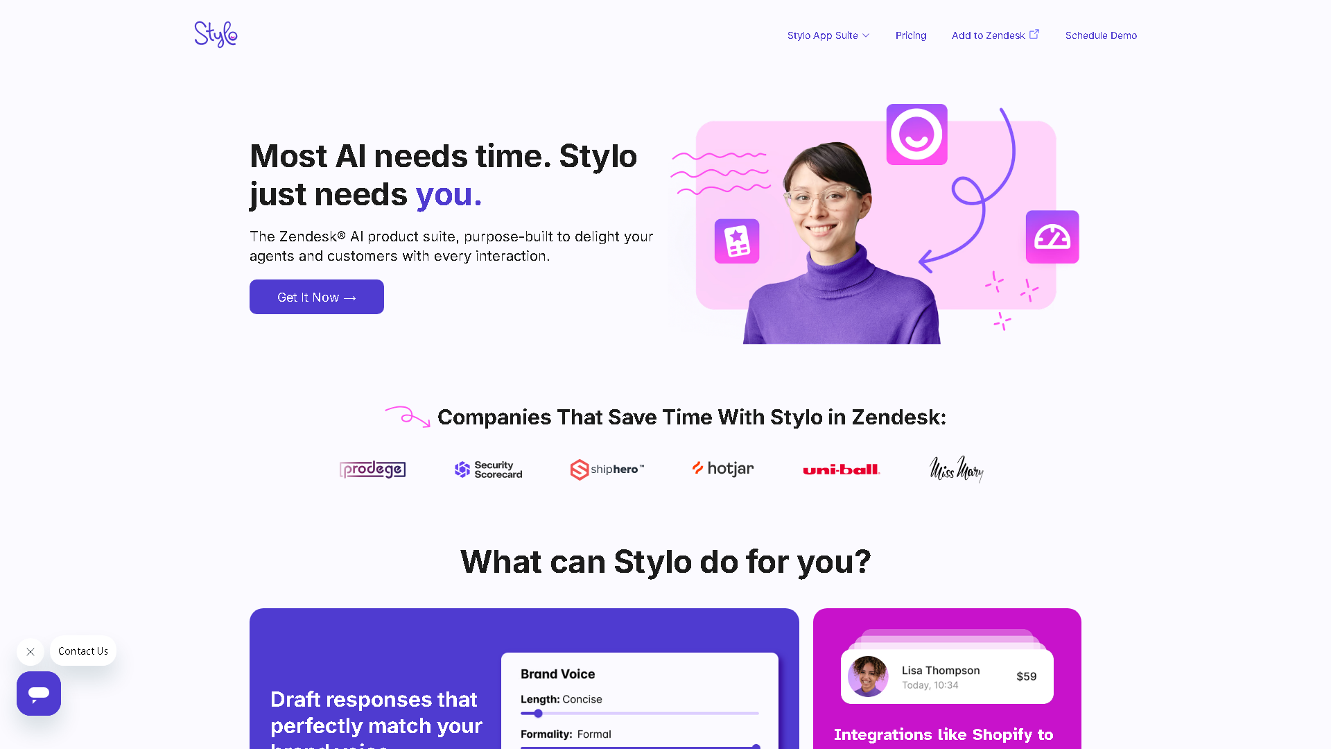 Stylo AI Interface Screenshot - Marketing & Advertising Tool