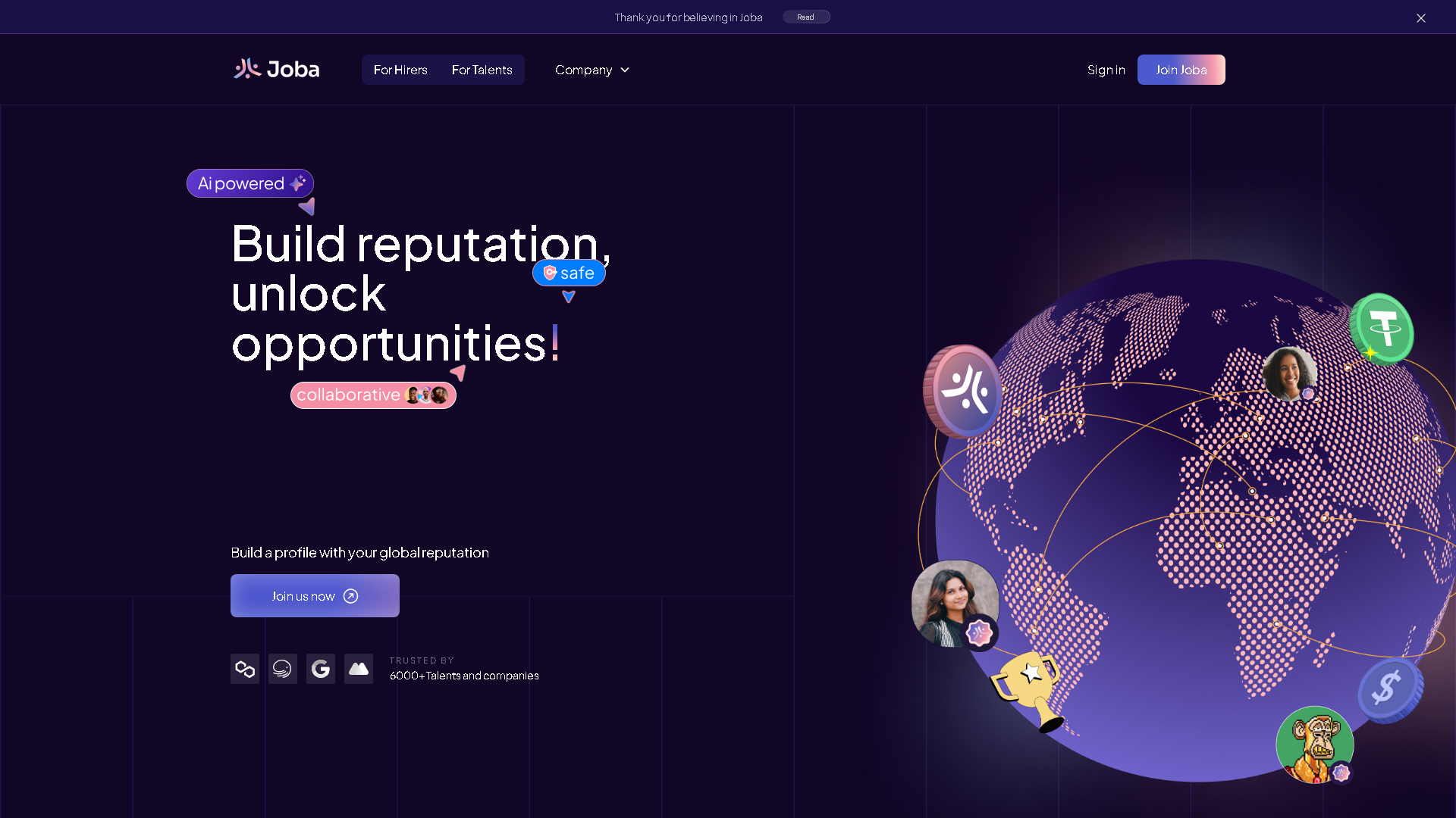 Joba Interface Screenshot - Legal & Finance Tool