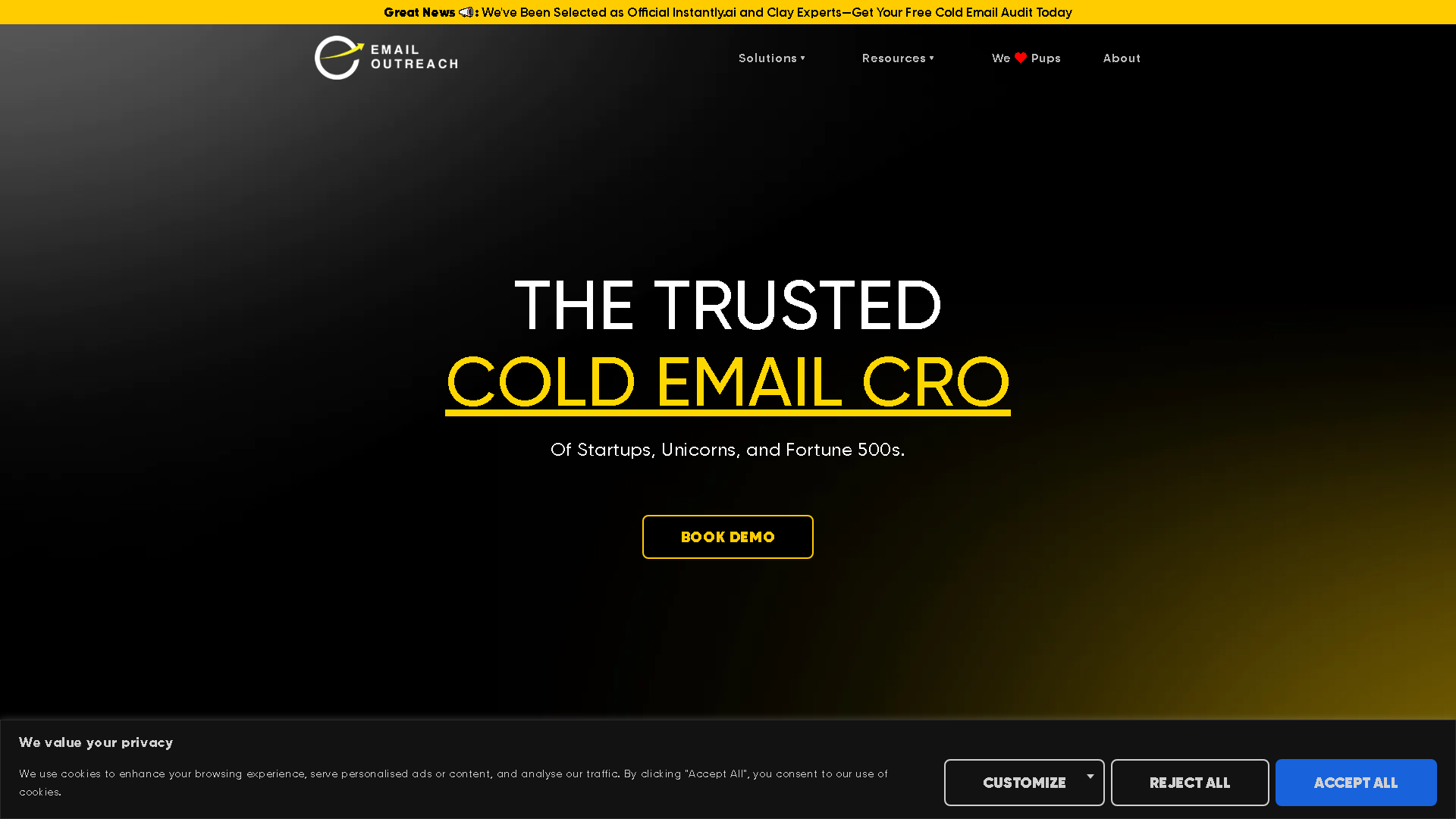 Email Outreach Company Interface Screenshot - Daily Life Tool
