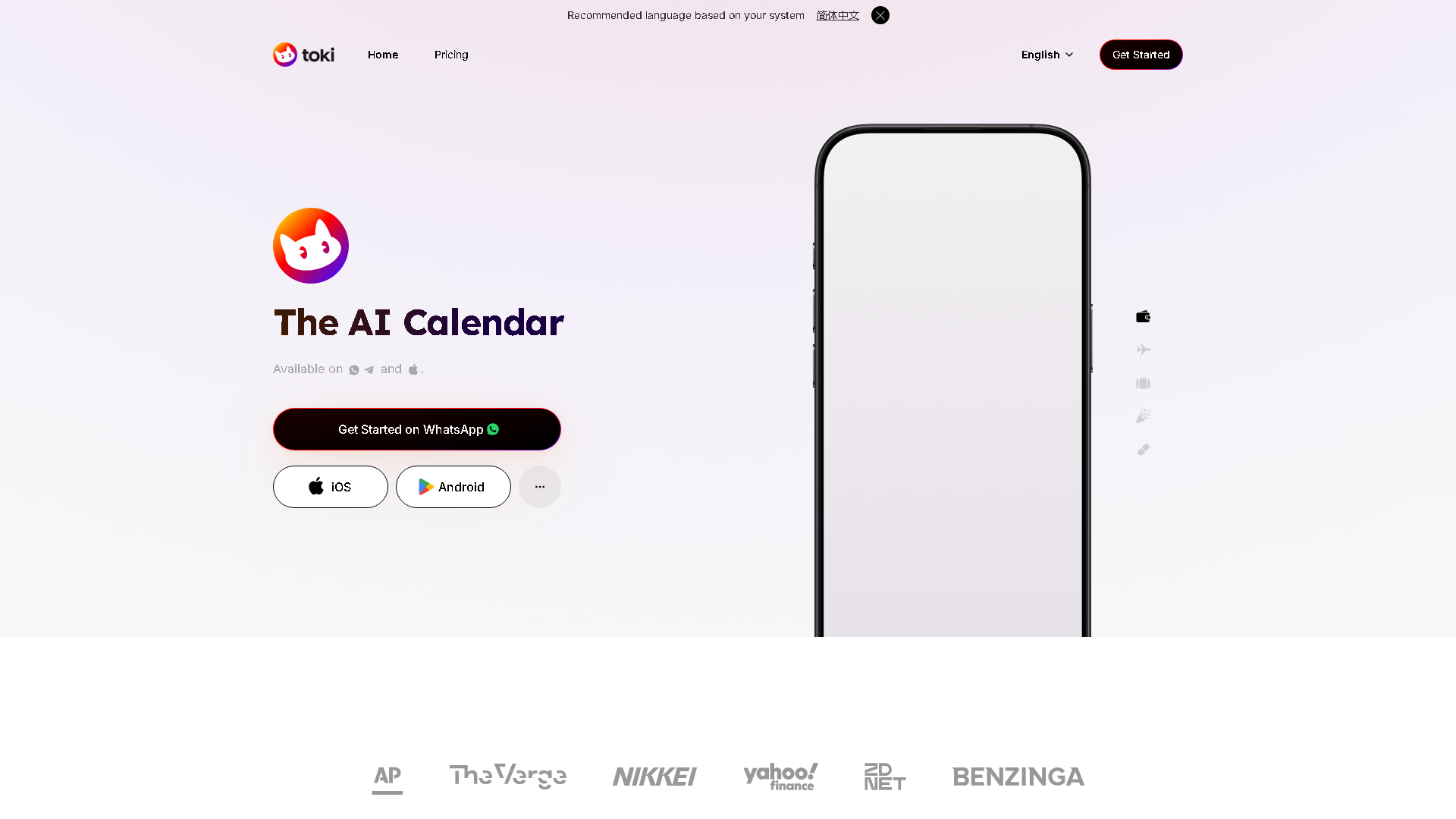 Toki Interface Screenshot - Voice Generation & Conversion Tool