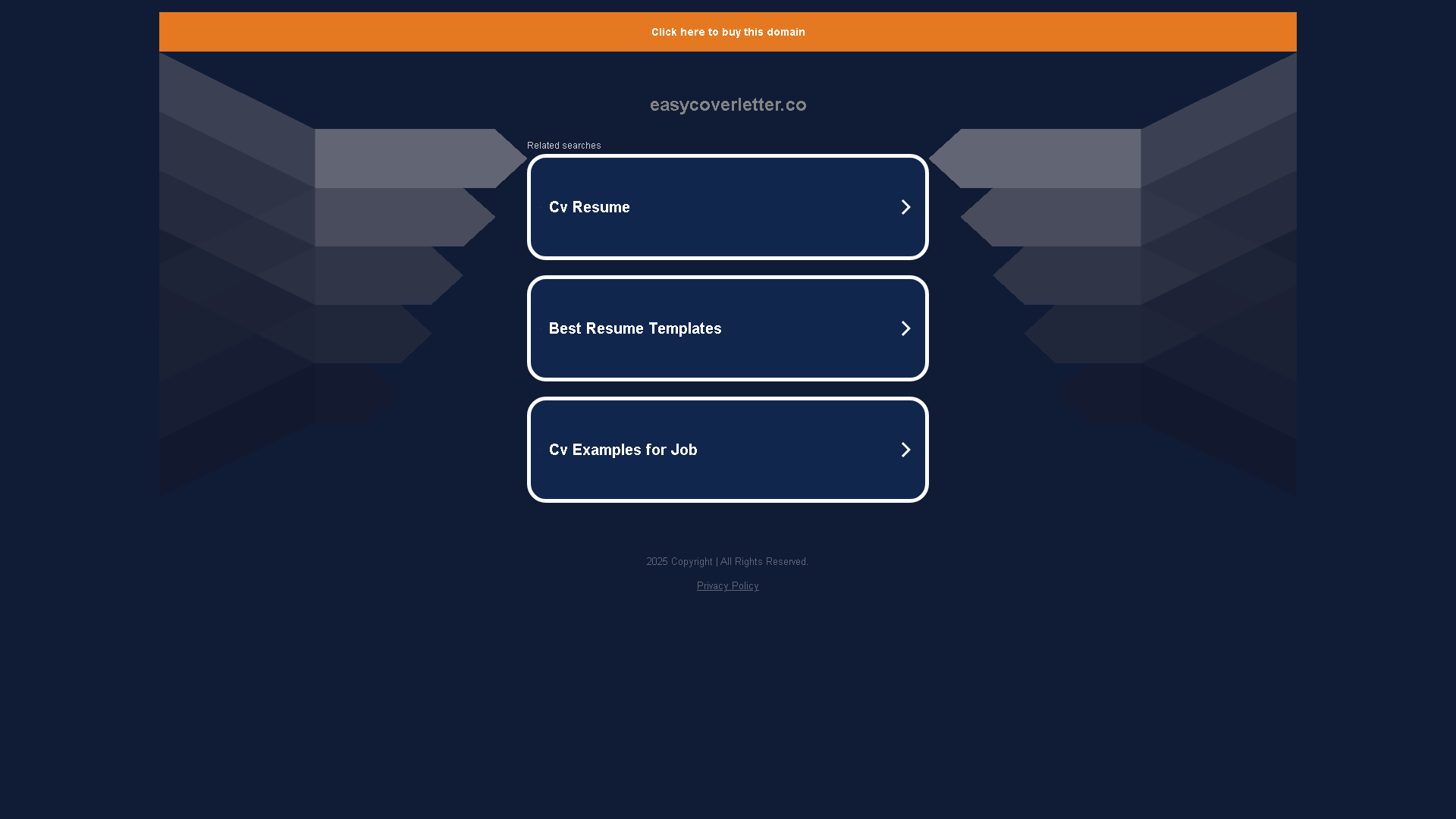Easy Cover Letter Interface Screenshot - Writing & Editing Tool