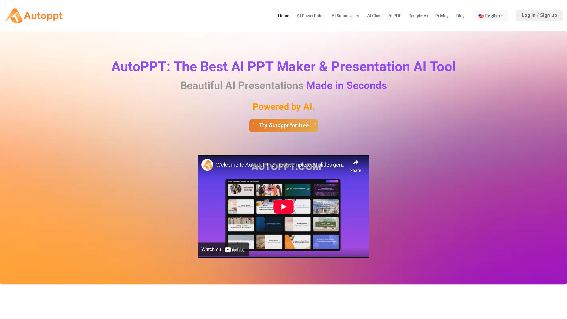 Autoppt Interface Screenshot - Office & Productivity Tool