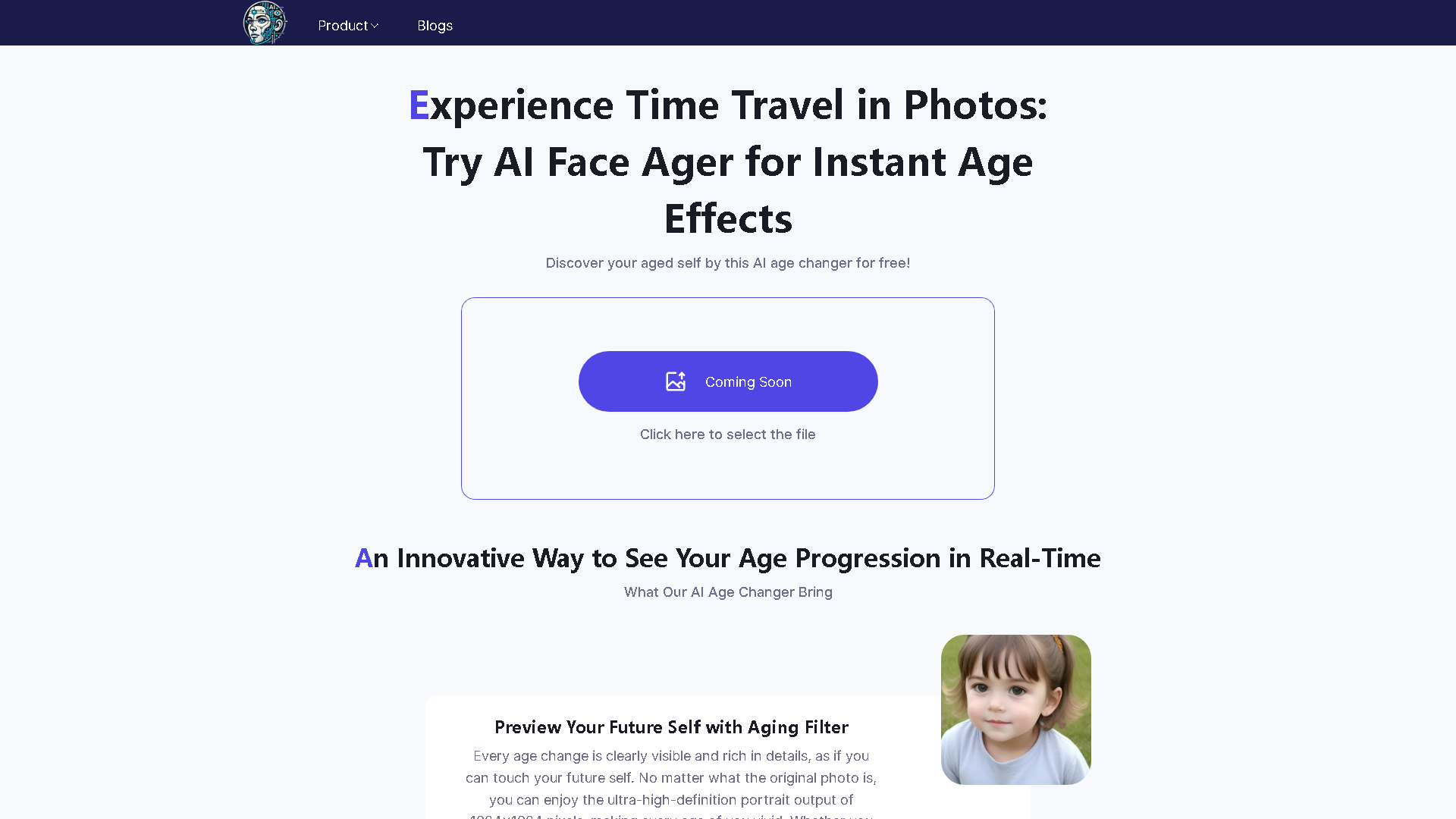 AI Face Ager Interface Screenshot - Image Generation & Editing Tool