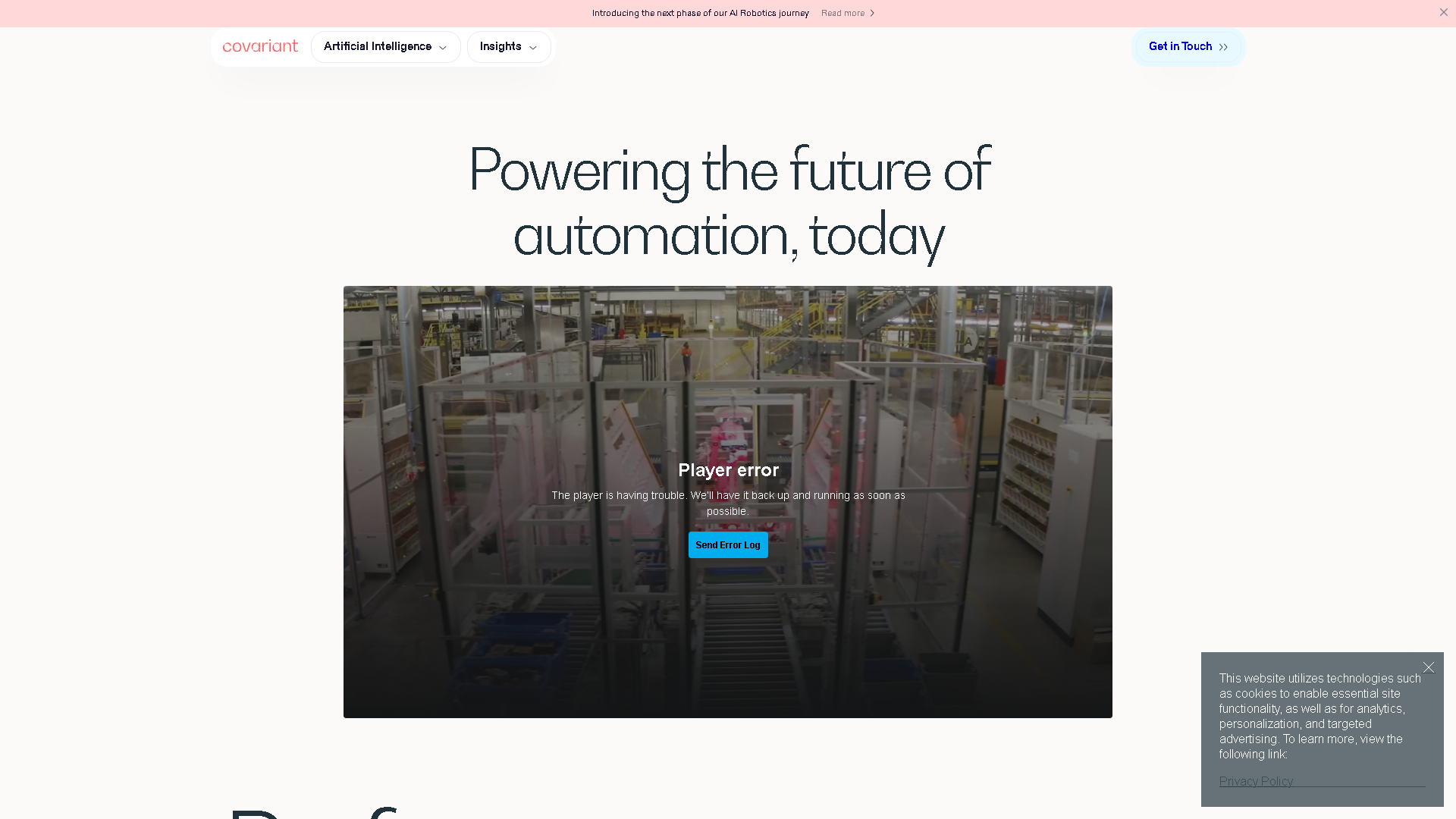 Covariant Interface Screenshot - Office & Productivity Tool