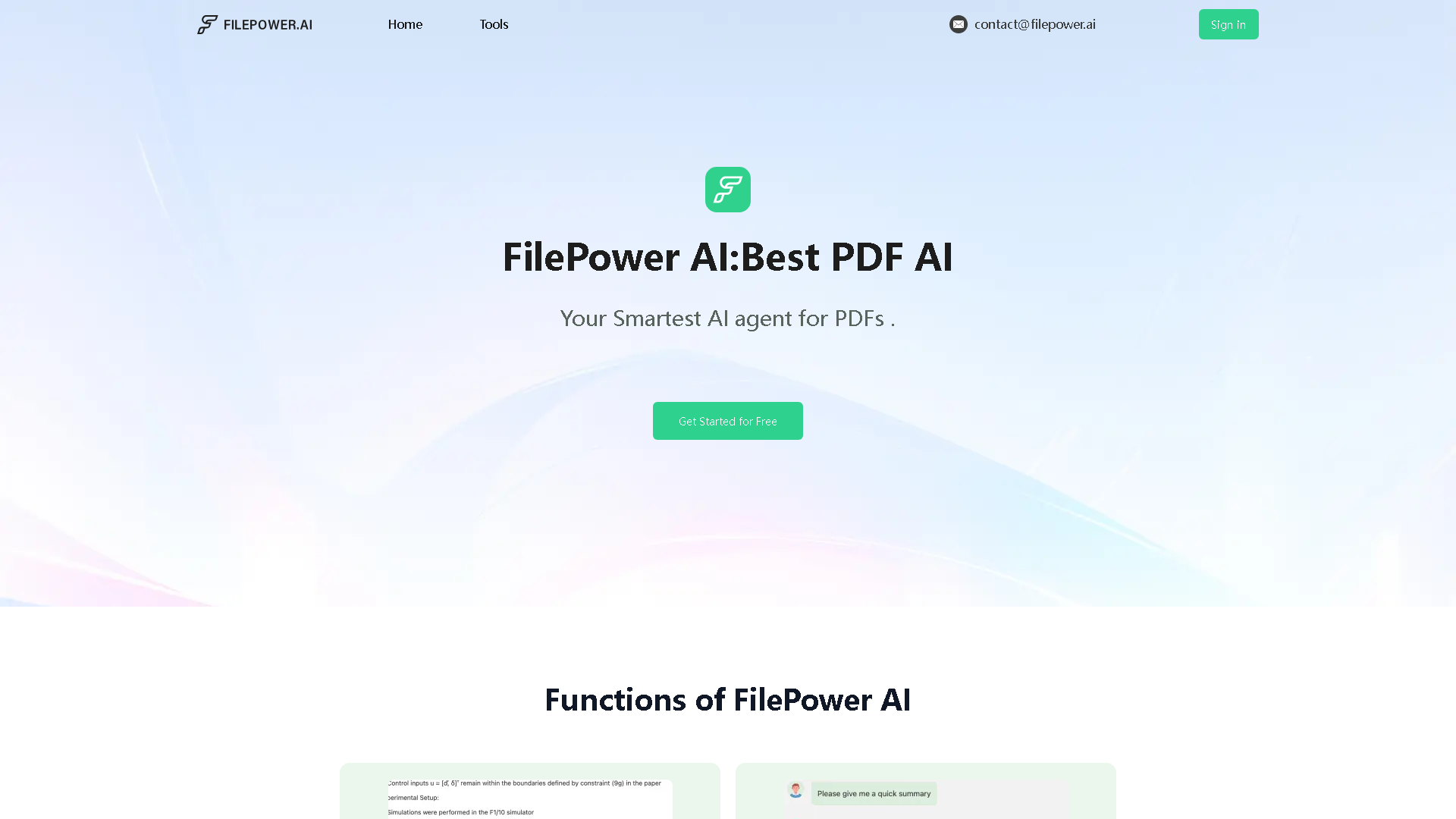 FilePower AI Interface Screenshot - Education & Translation Tool