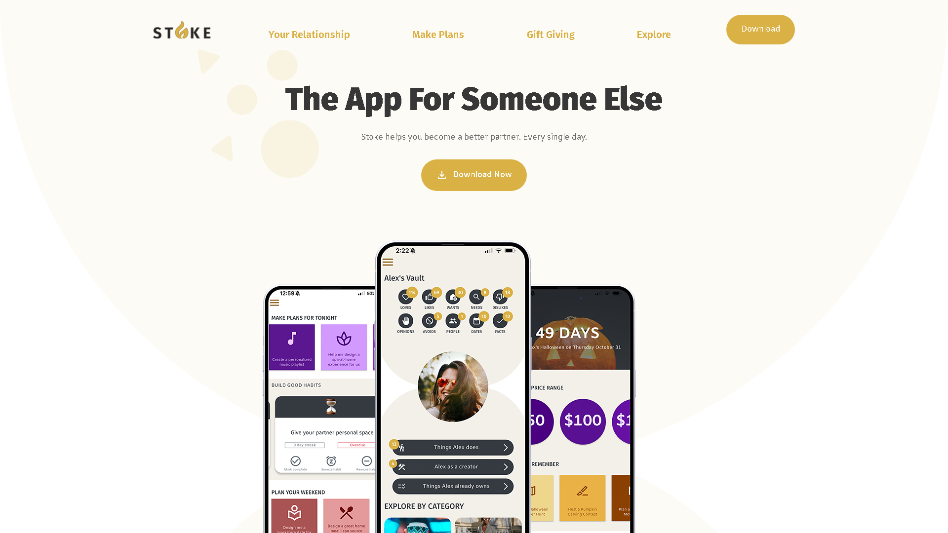 Stoke Interface Screenshot - Daily Life Tool