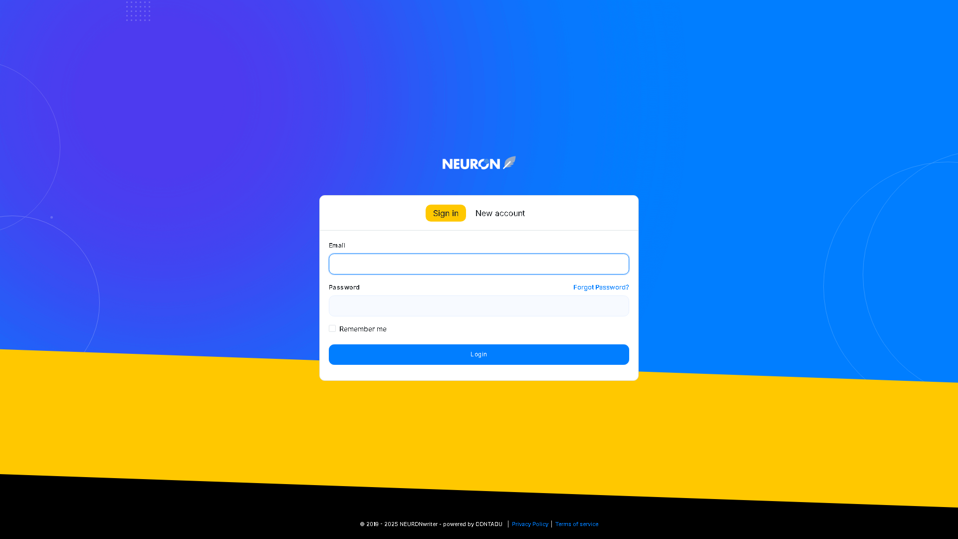 NEURONwriter Interface Screenshot - Writing & Editing Tool