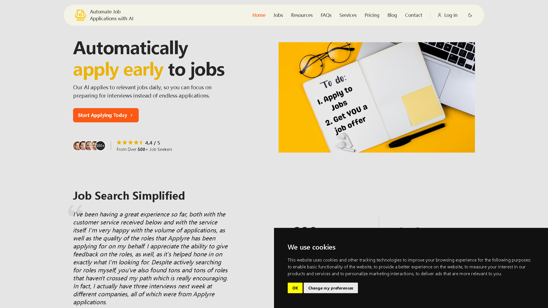 Applyre AI Interface Screenshot - Writing & Editing Tool