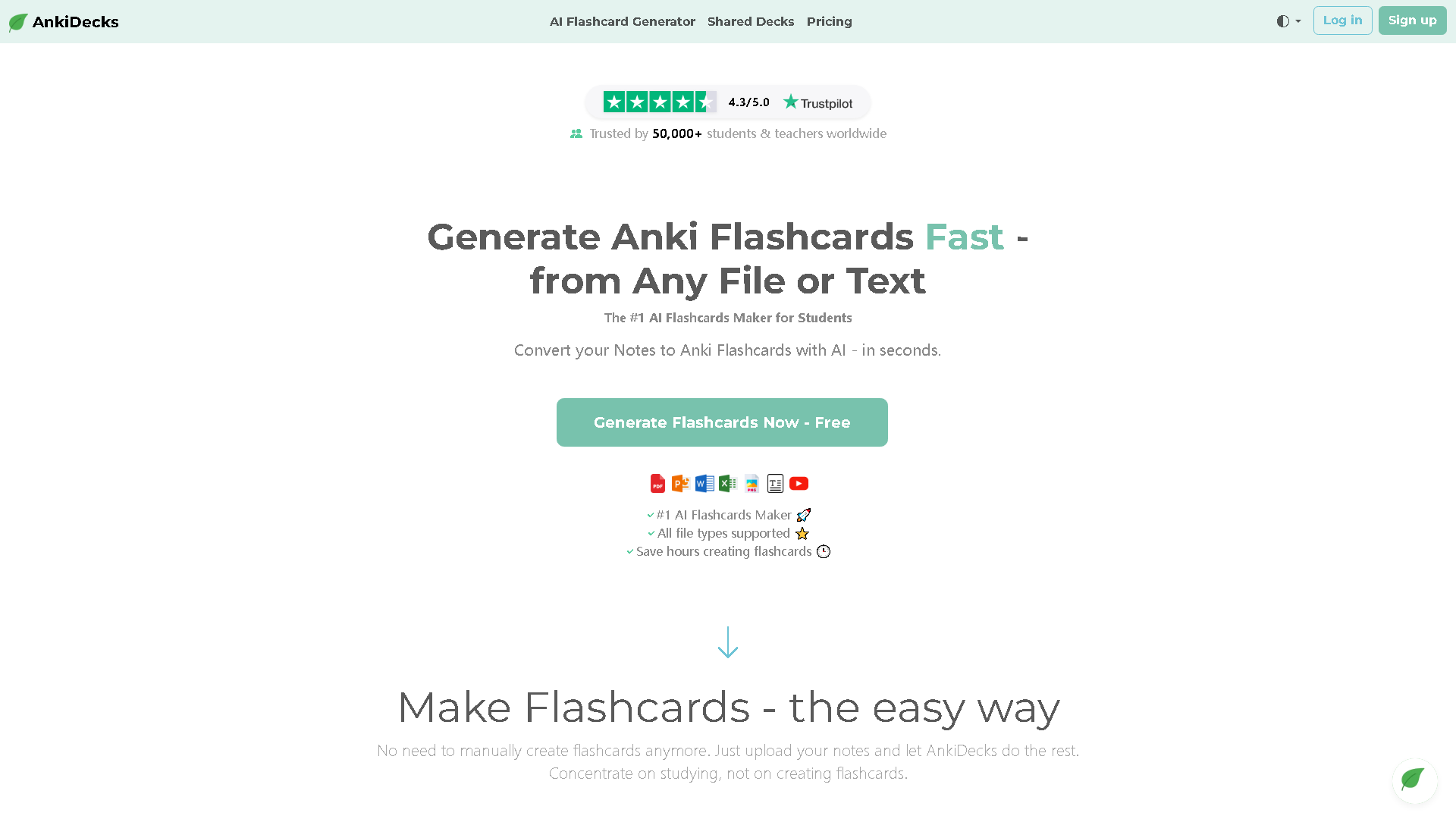 AnkiDecks Interface Screenshot - Social Media Tool