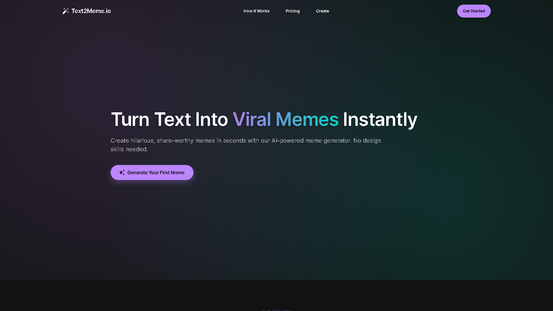 Text2Meme.io Interface Screenshot - Social Media Tool