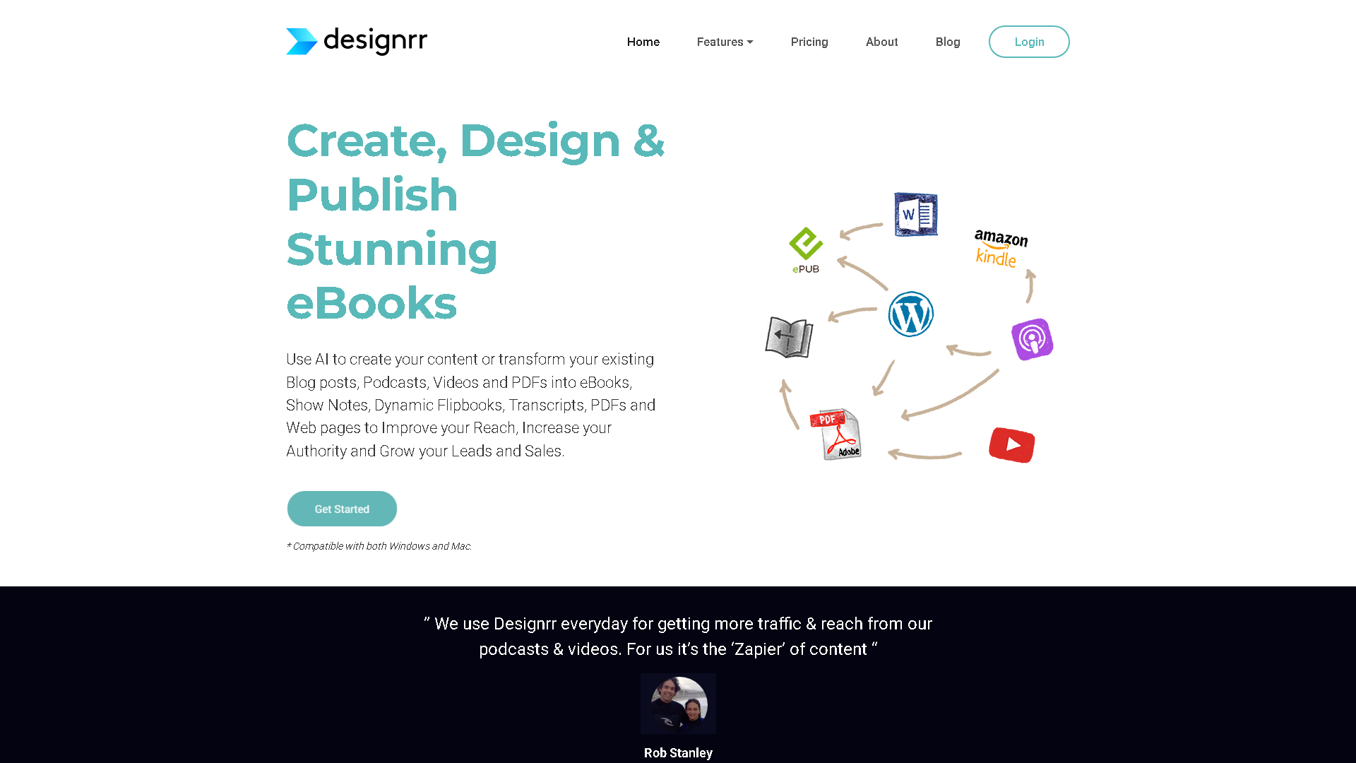 Designrr Interface Screenshot - Writing & Editing Tool