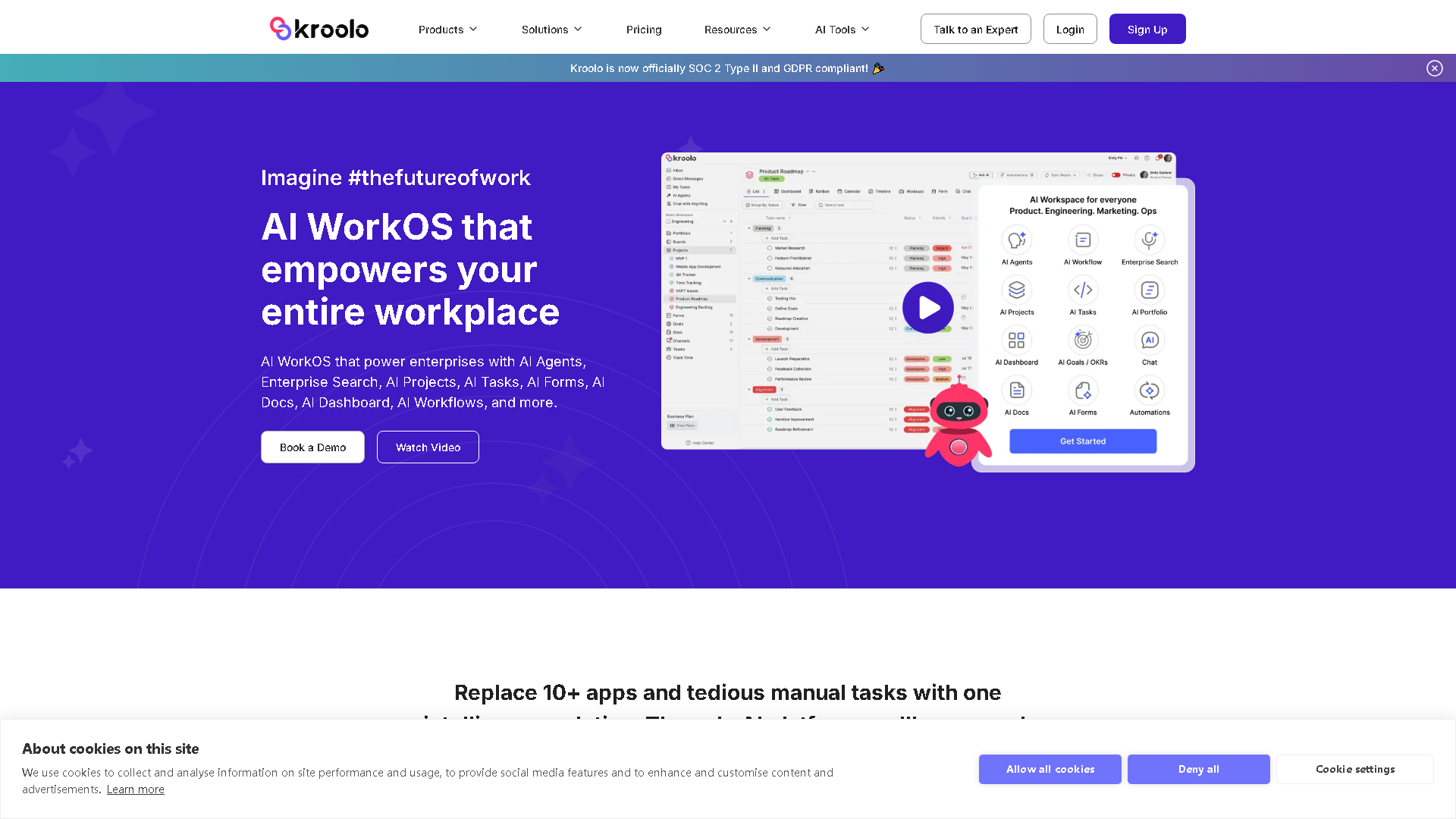 Kroolo Interface Screenshot - Writing & Editing Tool