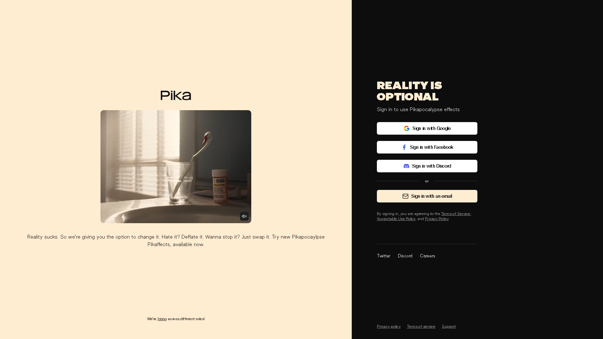 Pika Interface Screenshot - Video & Animation Tool