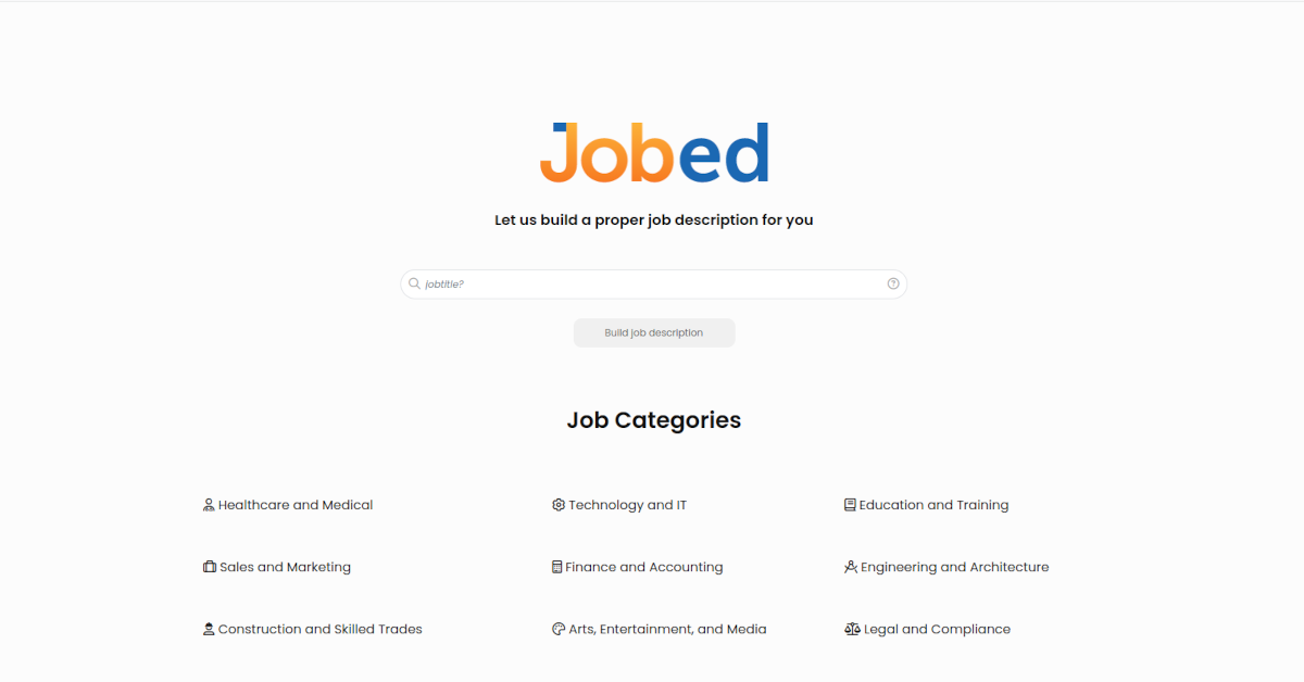 Jobed Logo - Writing & Editing Tool