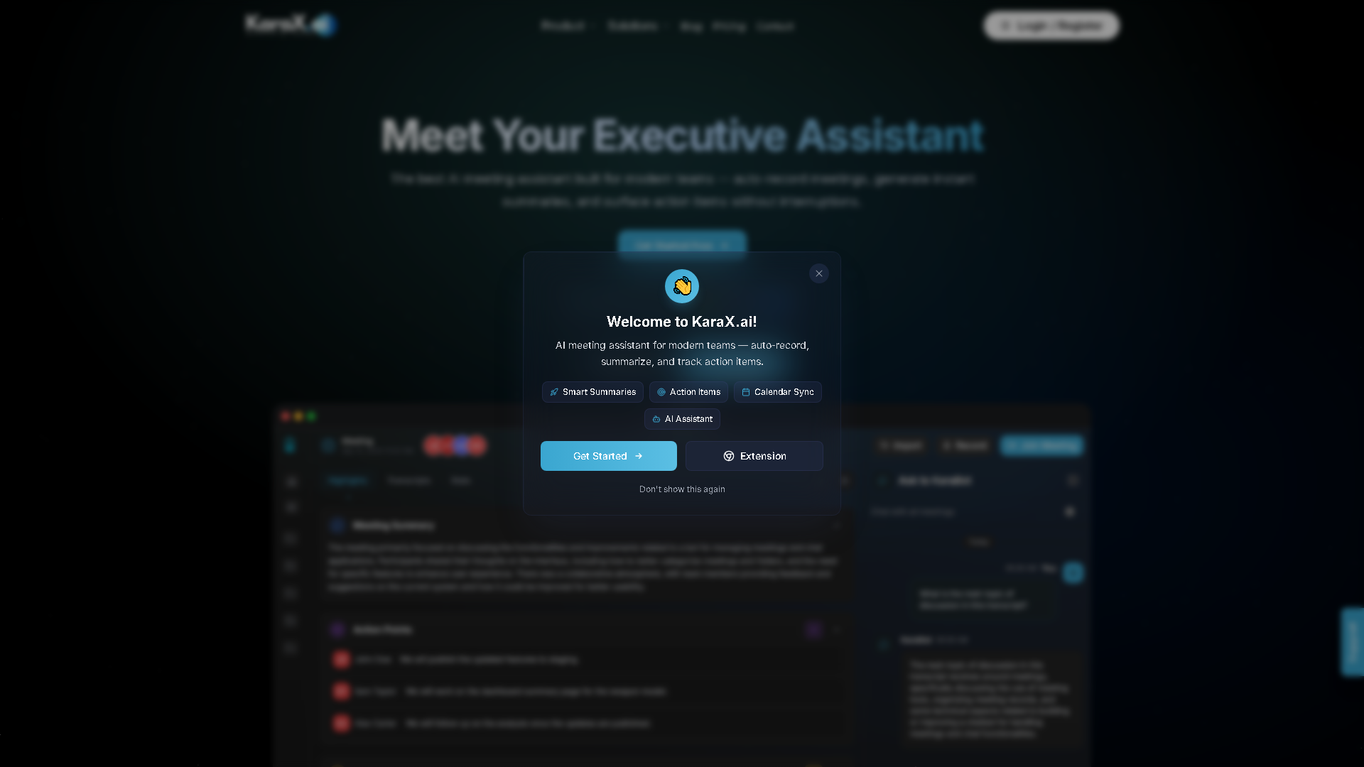 Karax.ai Interface Screenshot - Voice Generation & Conversion Tool