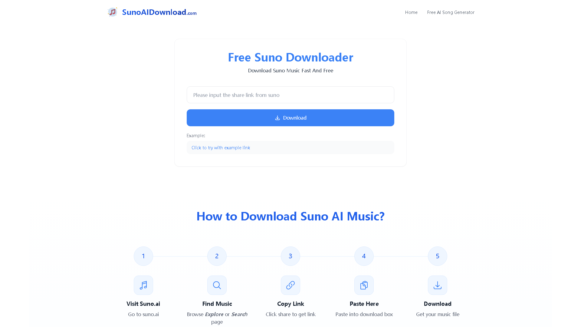 Suno AI Download Interface Screenshot - Audio & Voice Tool