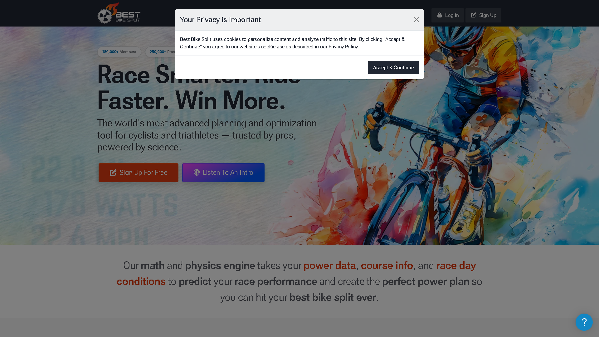 Best Bike Split Interface Screenshot - Daily Life Tool