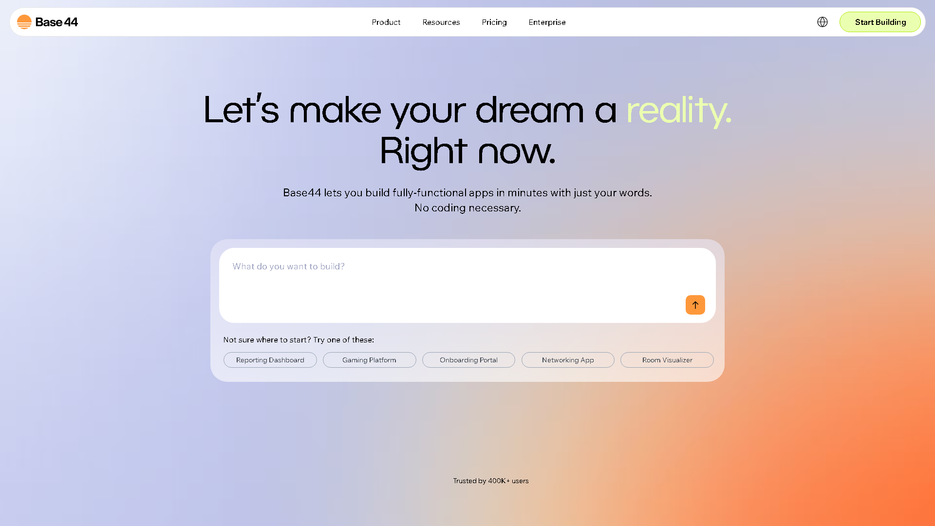 Base44 Interface Screenshot - Coding & Development Tool