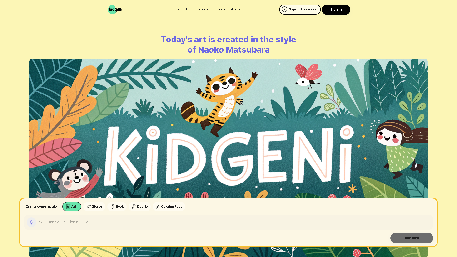 Kidgeni Interface Screenshot - Writing & Editing Tool