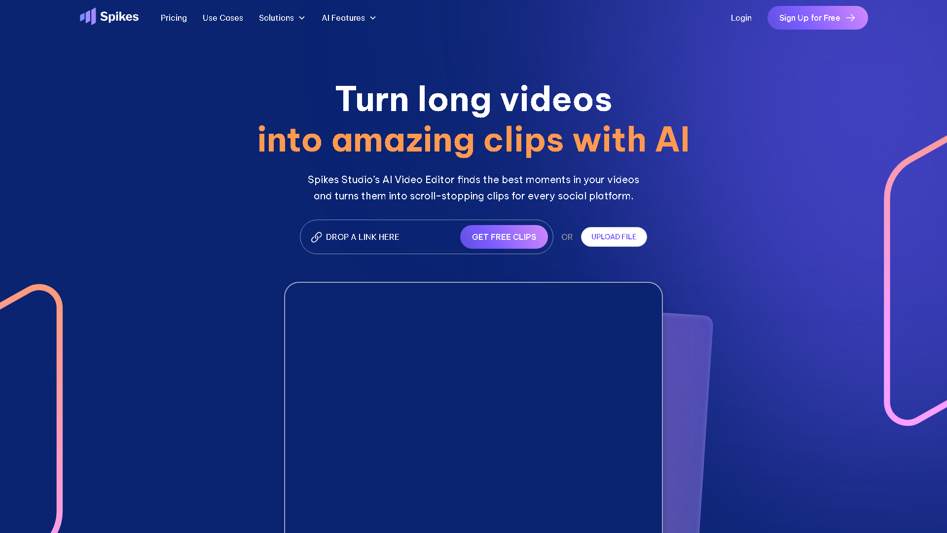 Spikes Studio Interface Screenshot - Video & Animation Tool