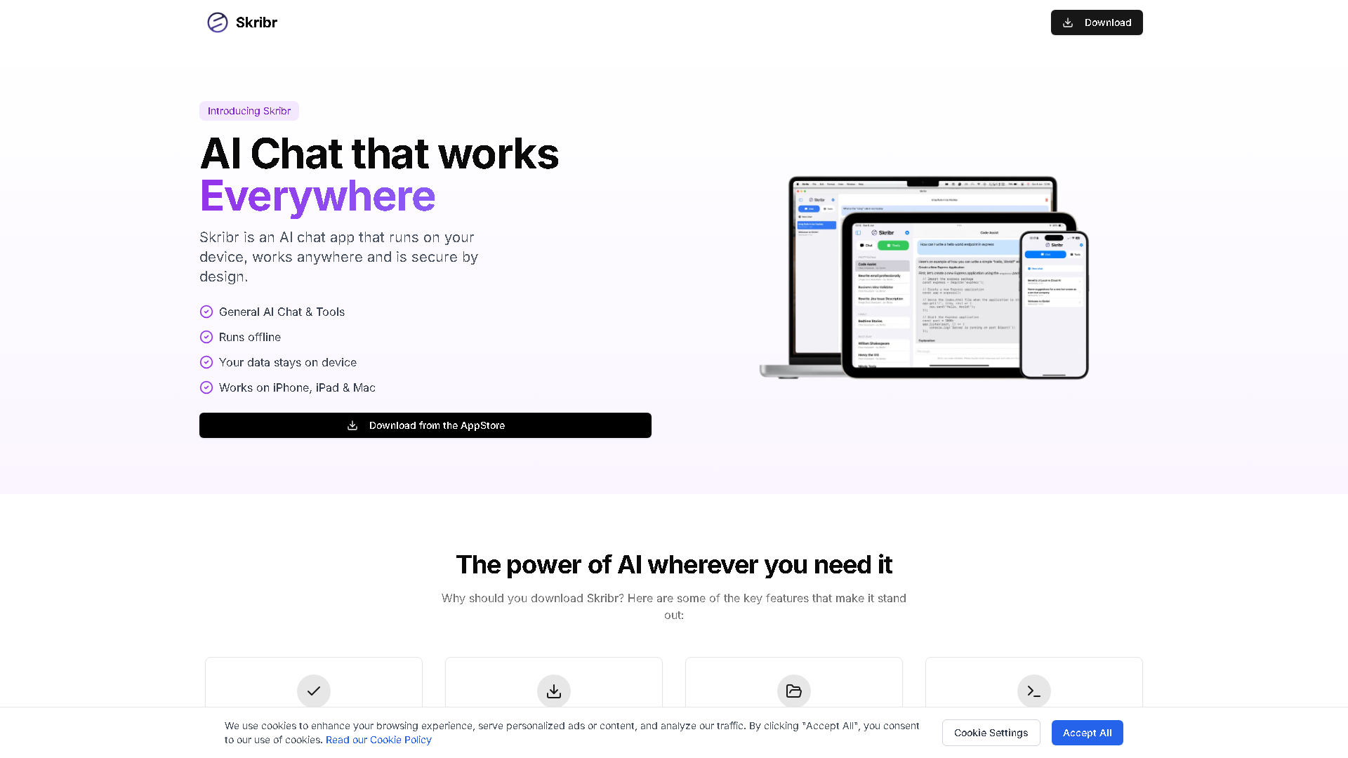 Skribr Interface Screenshot - Writing & Editing Tool