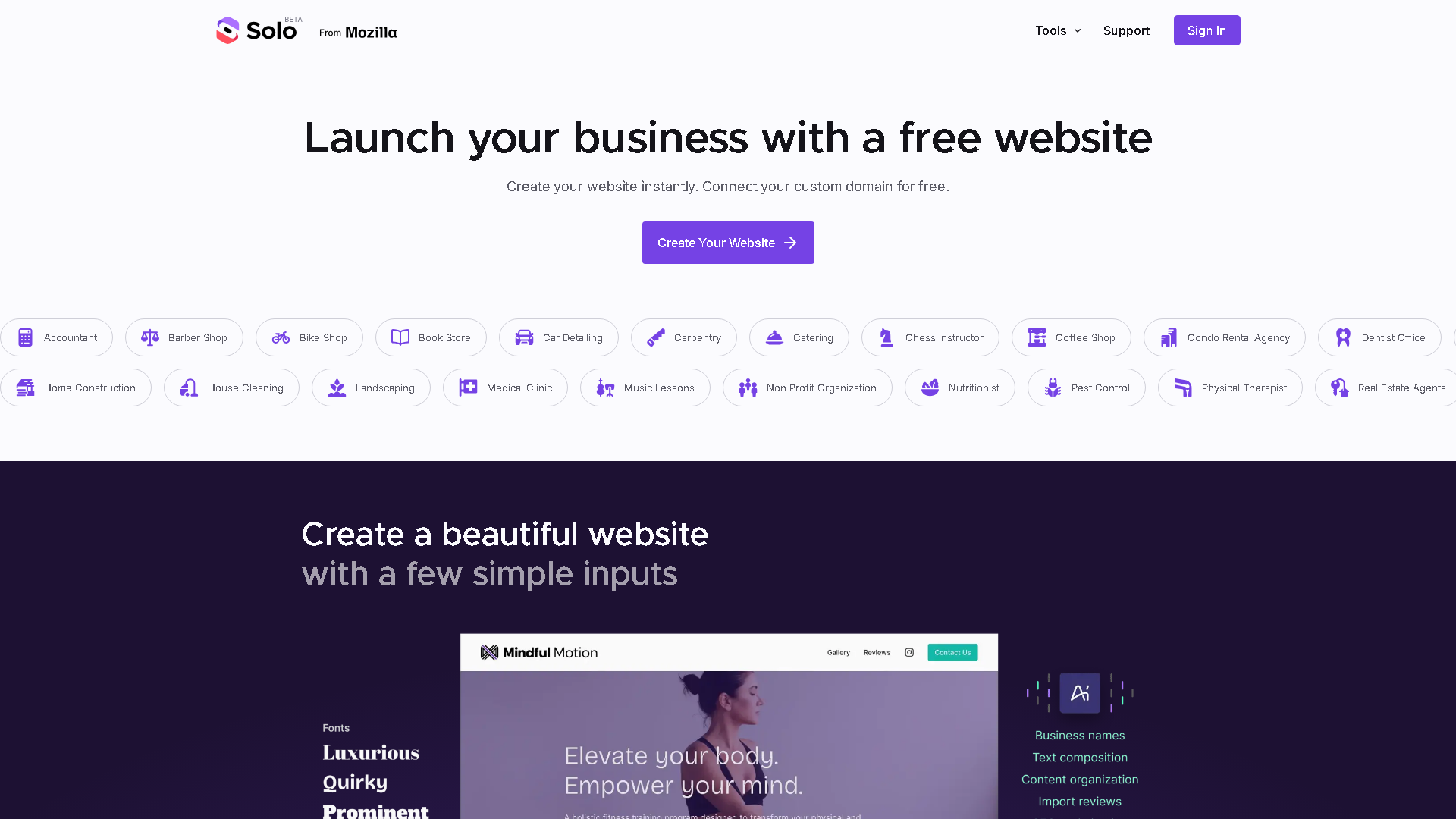Solo Interface Screenshot - Coding & Development Tool