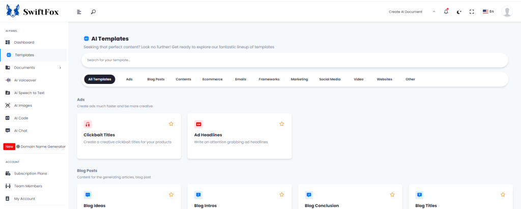 SwiftFox Logo - Voice Generation & Conversion Tool