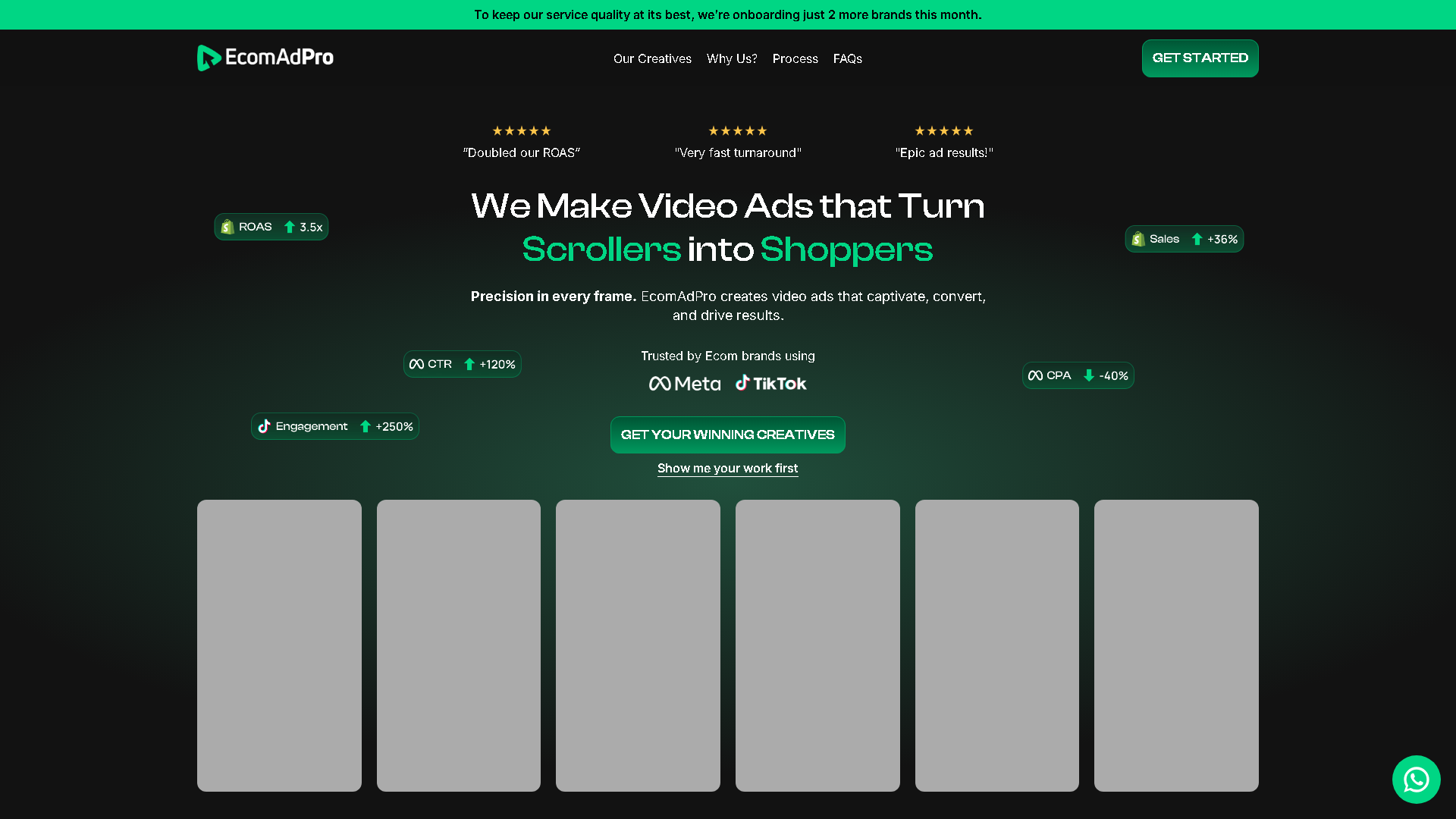 EcomAdPro Interface Screenshot - Video & Animation Tool