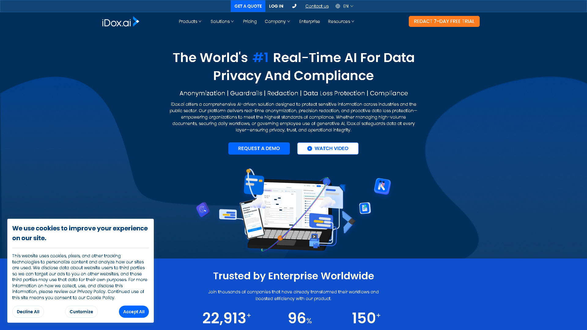 iDox.ai Interface Screenshot - AI Detection & Anti-Detection Tool