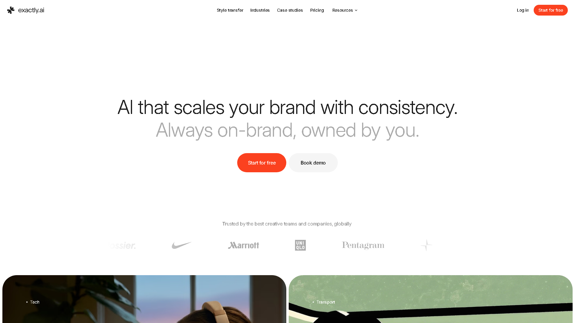 exactly.ai Interface Screenshot - Image & Design Tool