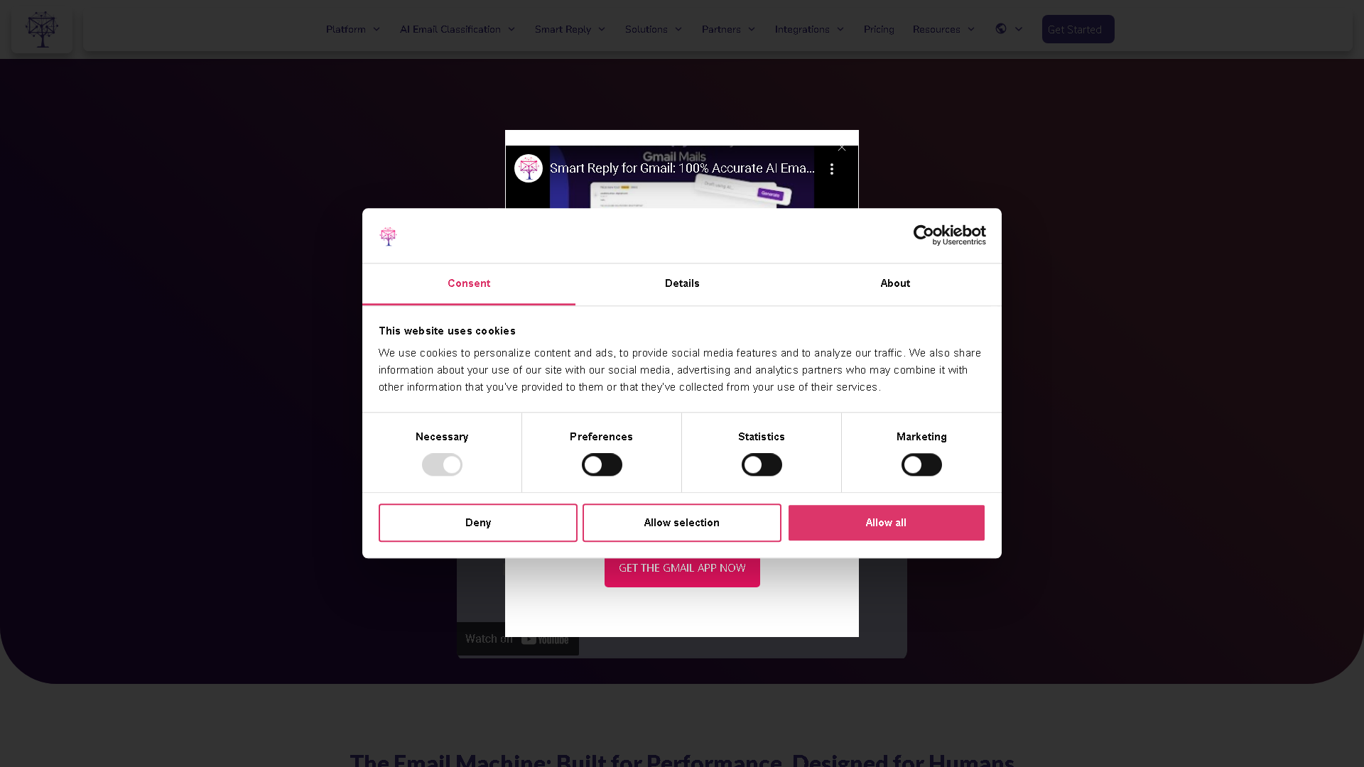 EmailTree.ai Interface Screenshot - Writing & Editing Tool