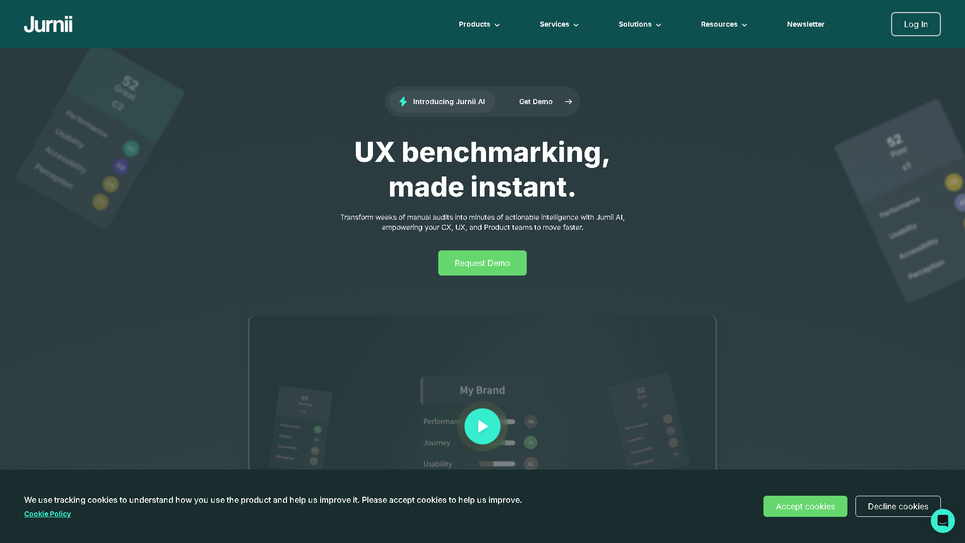 Jurnii AI Interface Screenshot - Business Research Tool