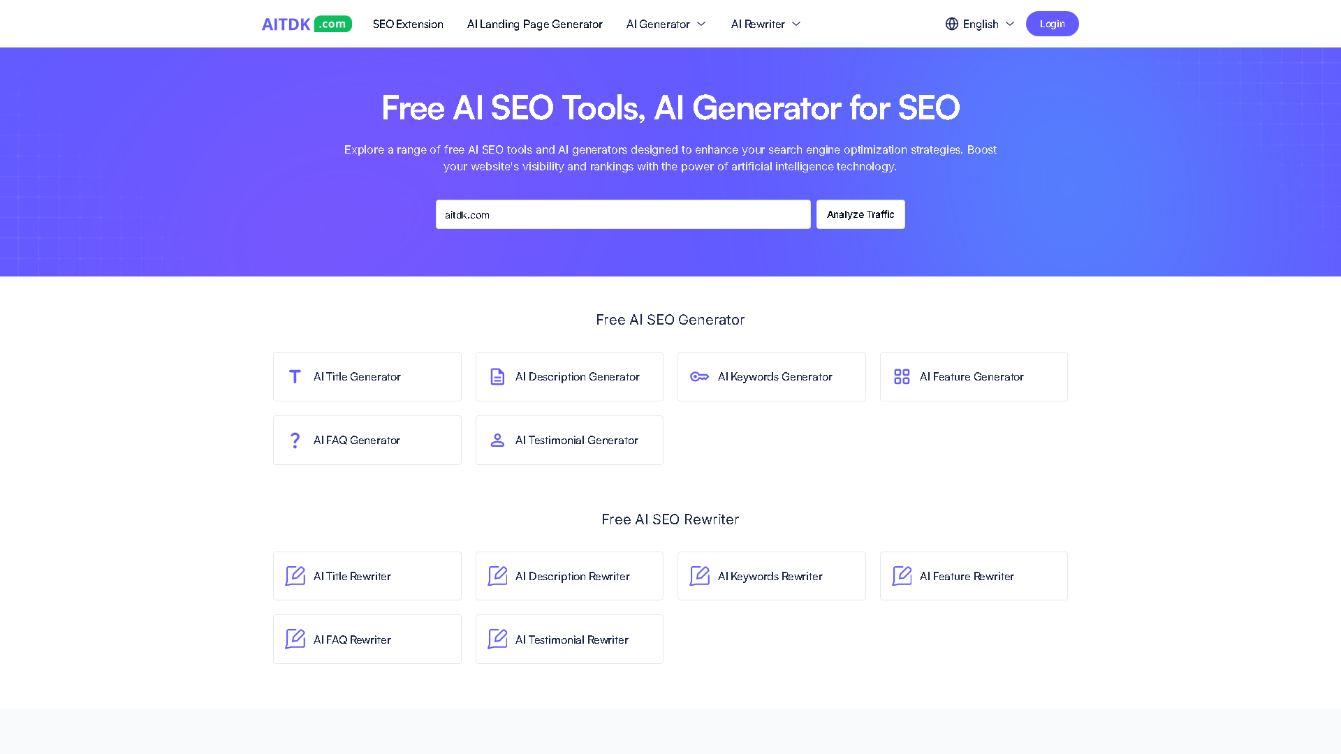 AITDK Interface Screenshot - Writing & Editing Tool