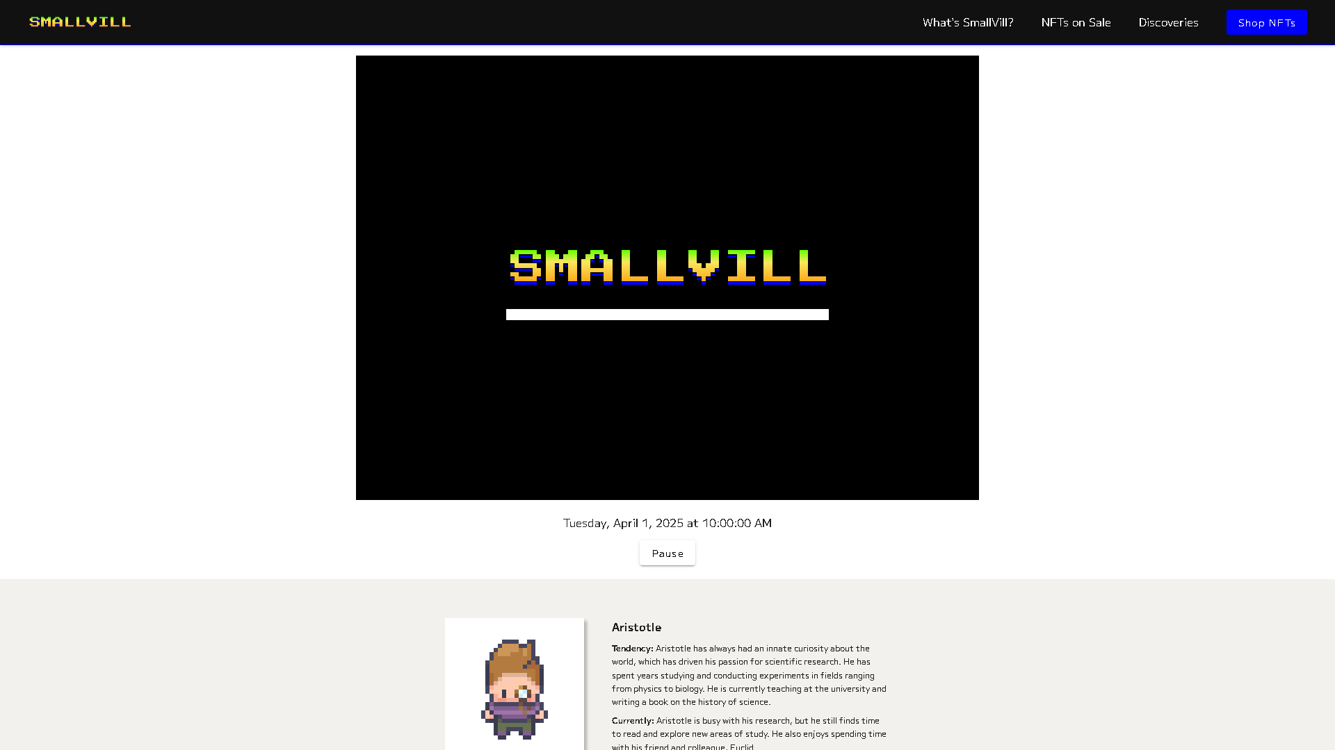 SmallVill Interface Screenshot - Business Research Tool