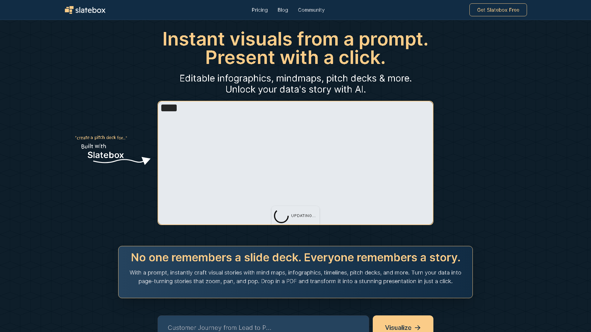 Slatebox Interface Screenshot - Art & Creative Design Tool
