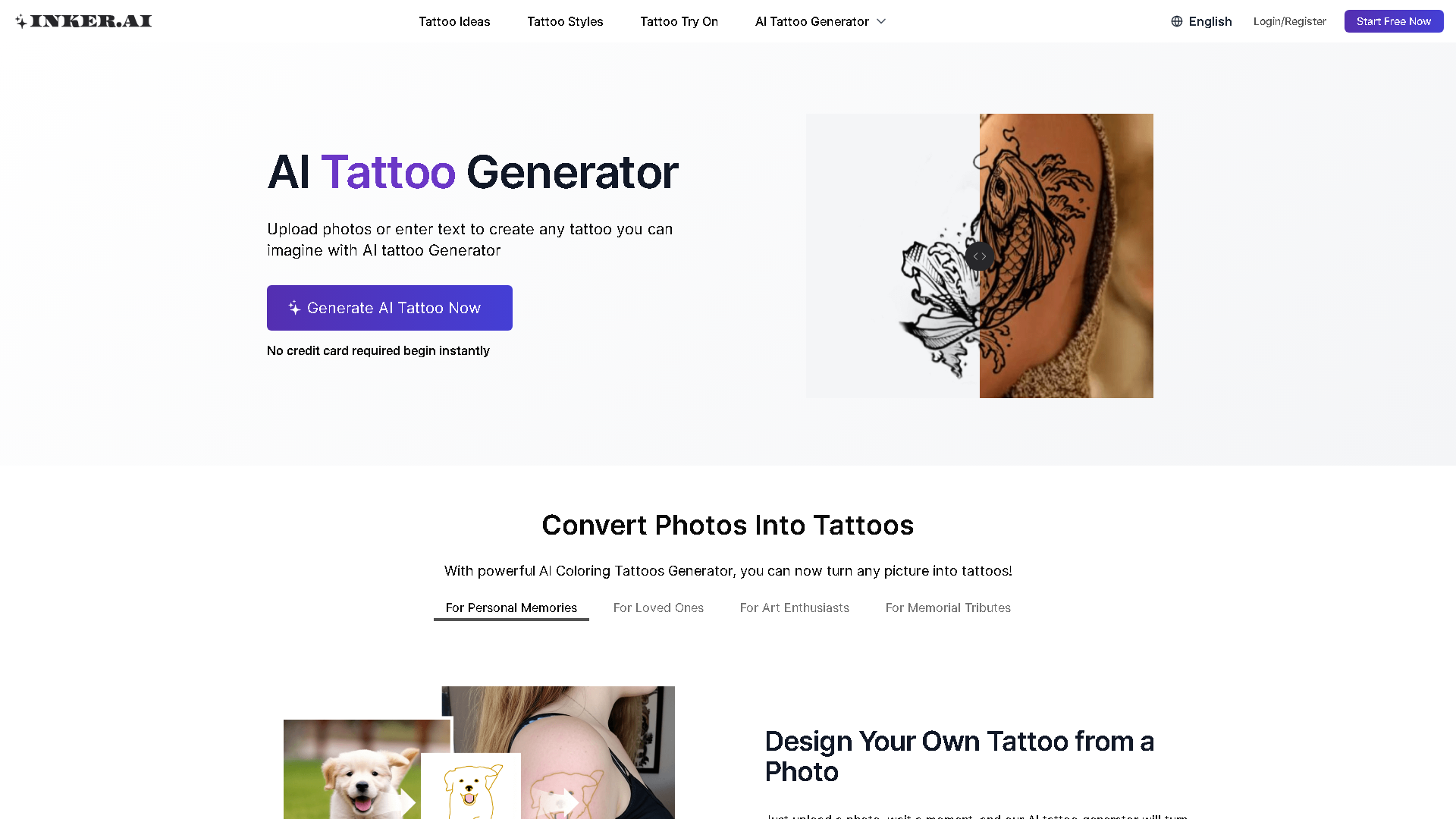 Inker.AI Interface Screenshot - Image & Design Tool