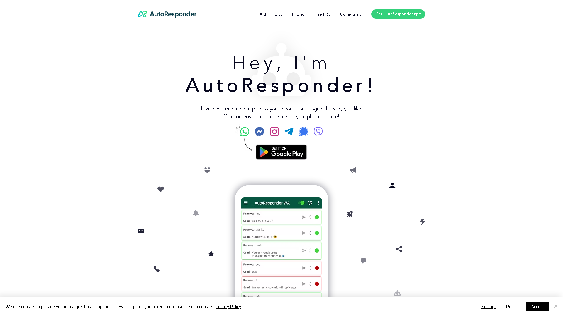 AutoResponder.ai Interface Screenshot - Social Media Tool