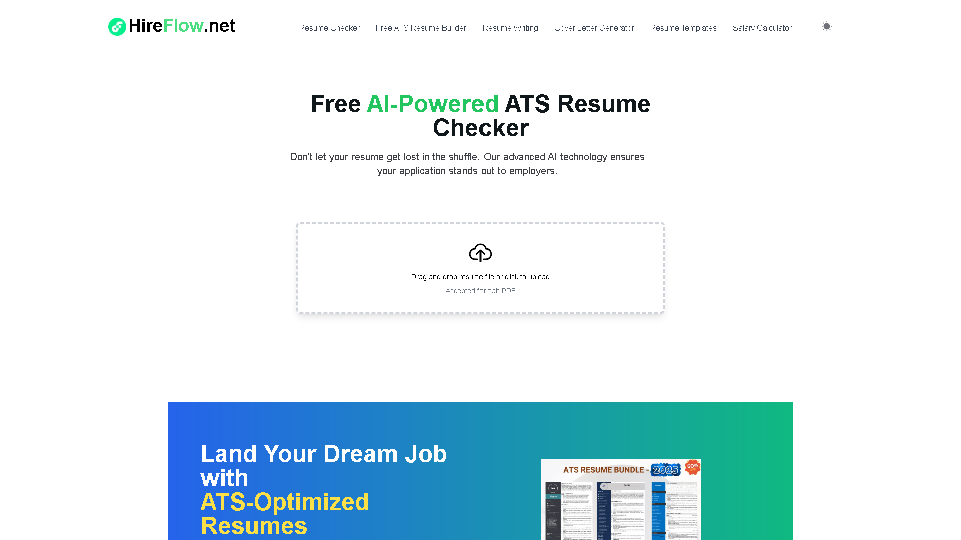 HireFlow.net Interface Screenshot - Writing & Editing Tool