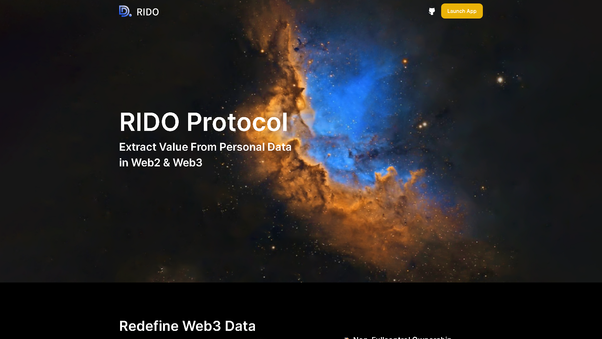 Rido Protocol Interface Screenshot - Business Research Tool