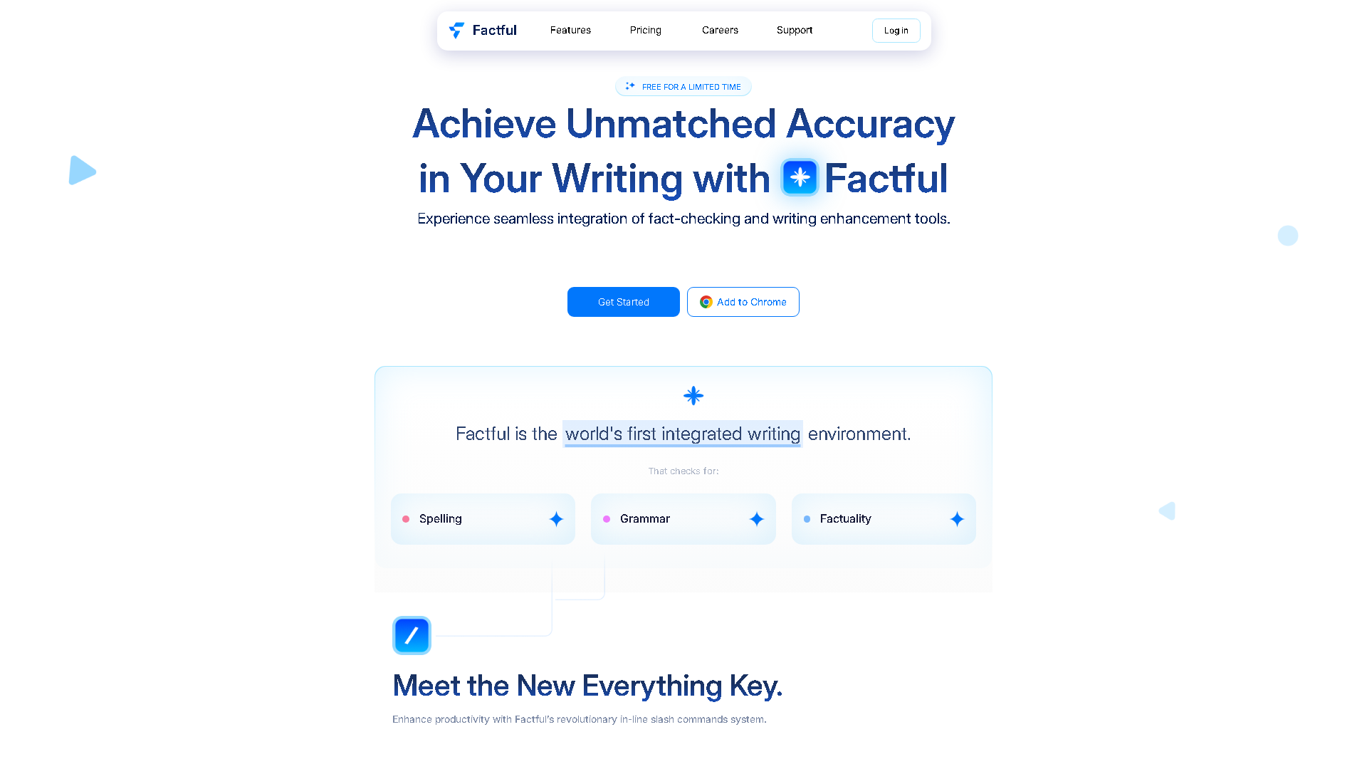 Factful Interface Screenshot - Writing & Editing Tool