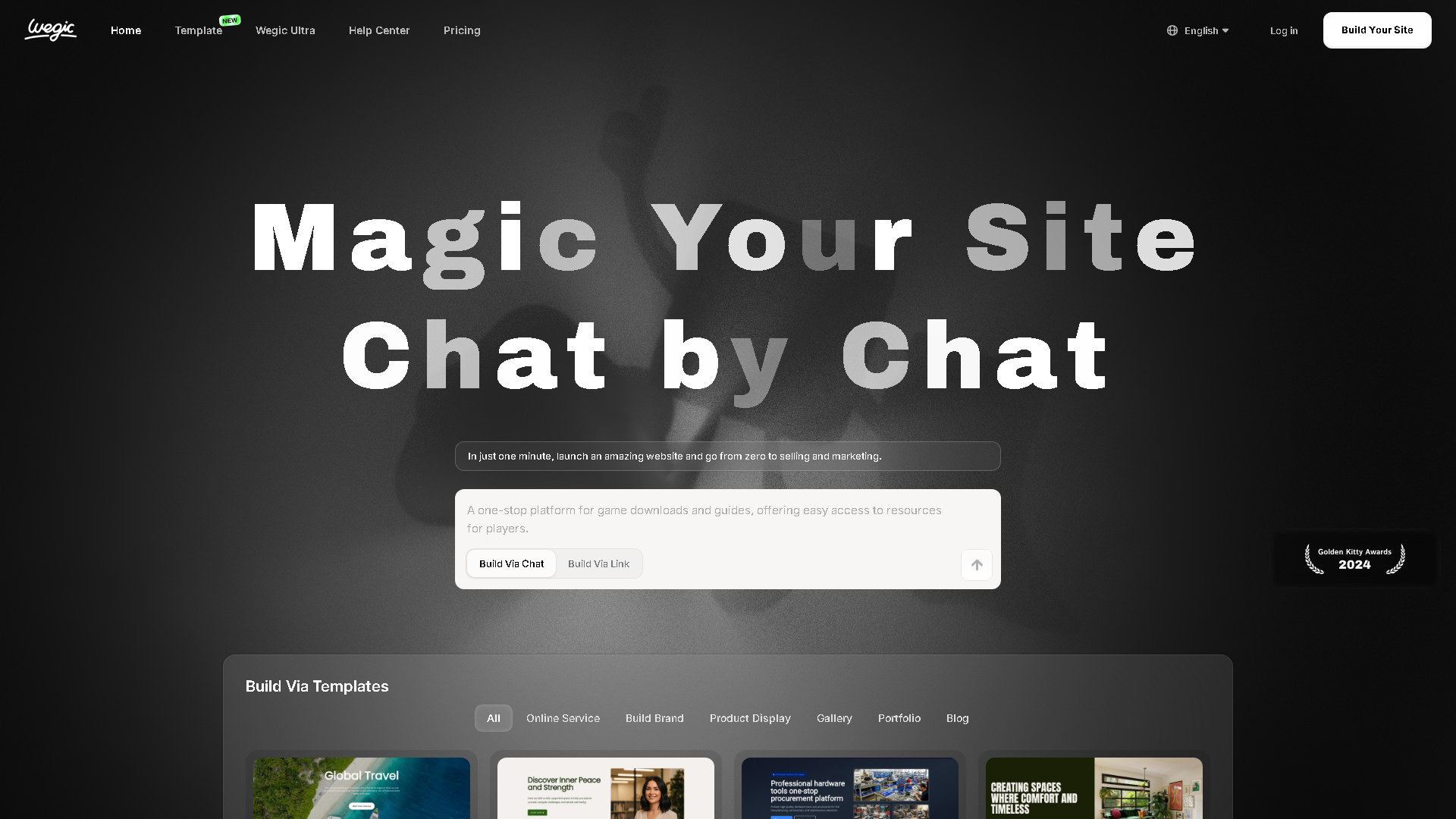 Wegic Interface Screenshot - Coding & Development Tool