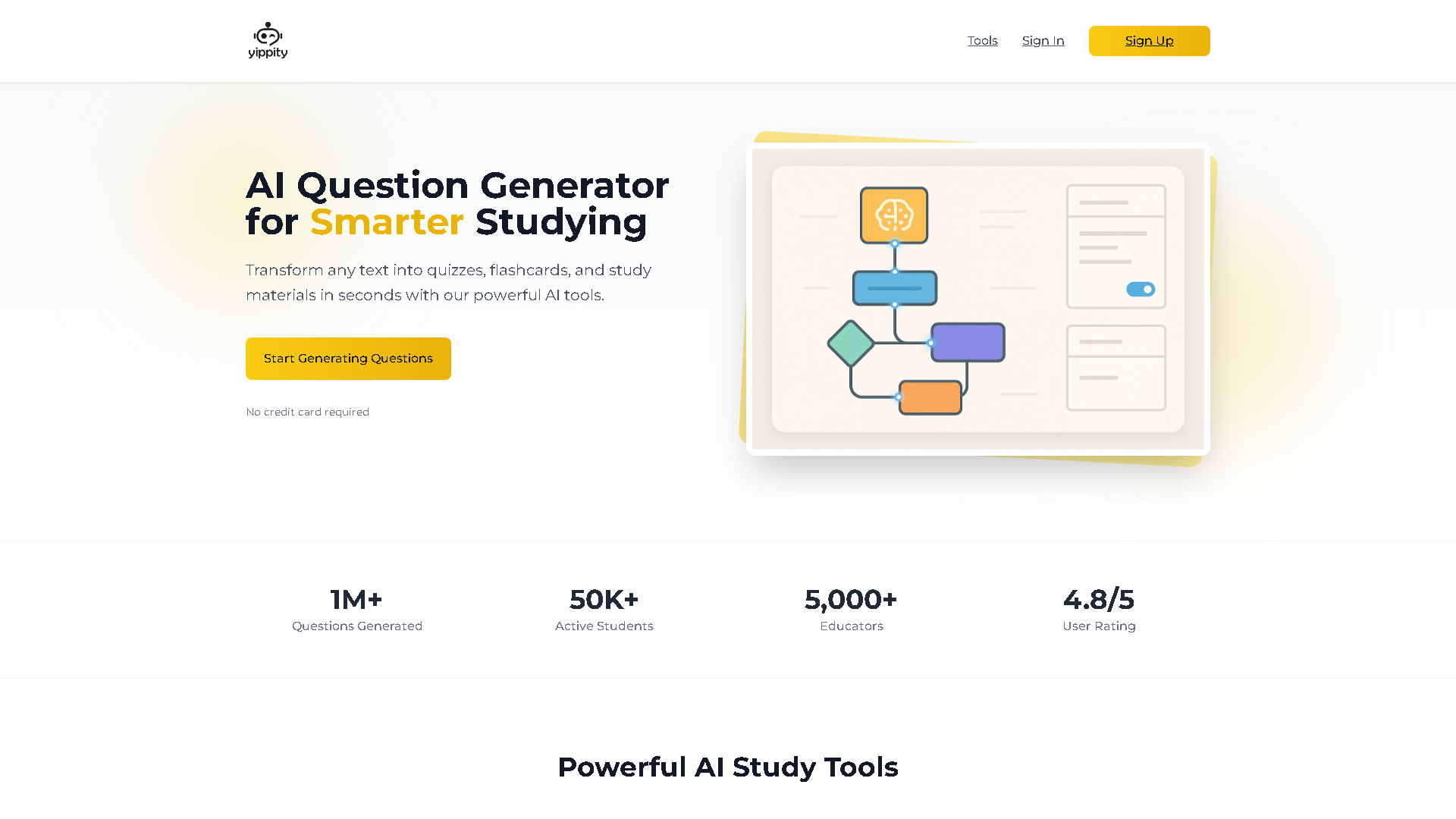 Yippity Interface Screenshot - Education & Translation Tool