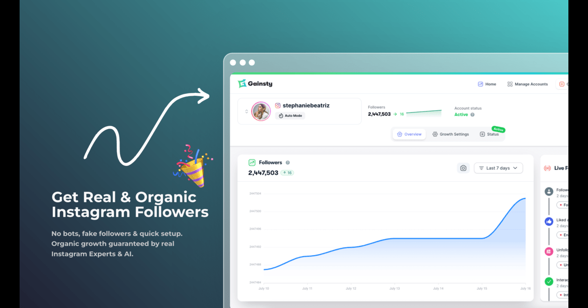 Gainsty Logo - Social Media Tool