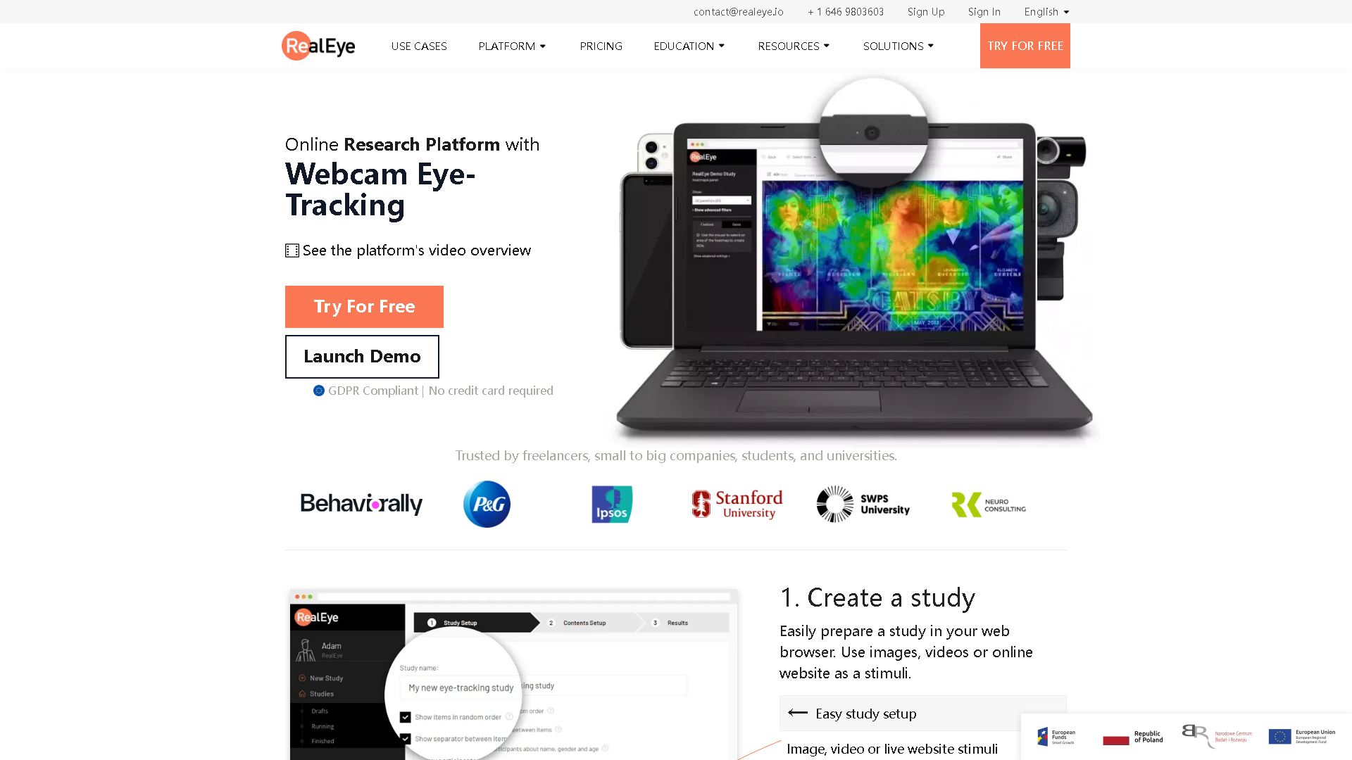 RealEye.io Interface Screenshot - Image Analysis Tool