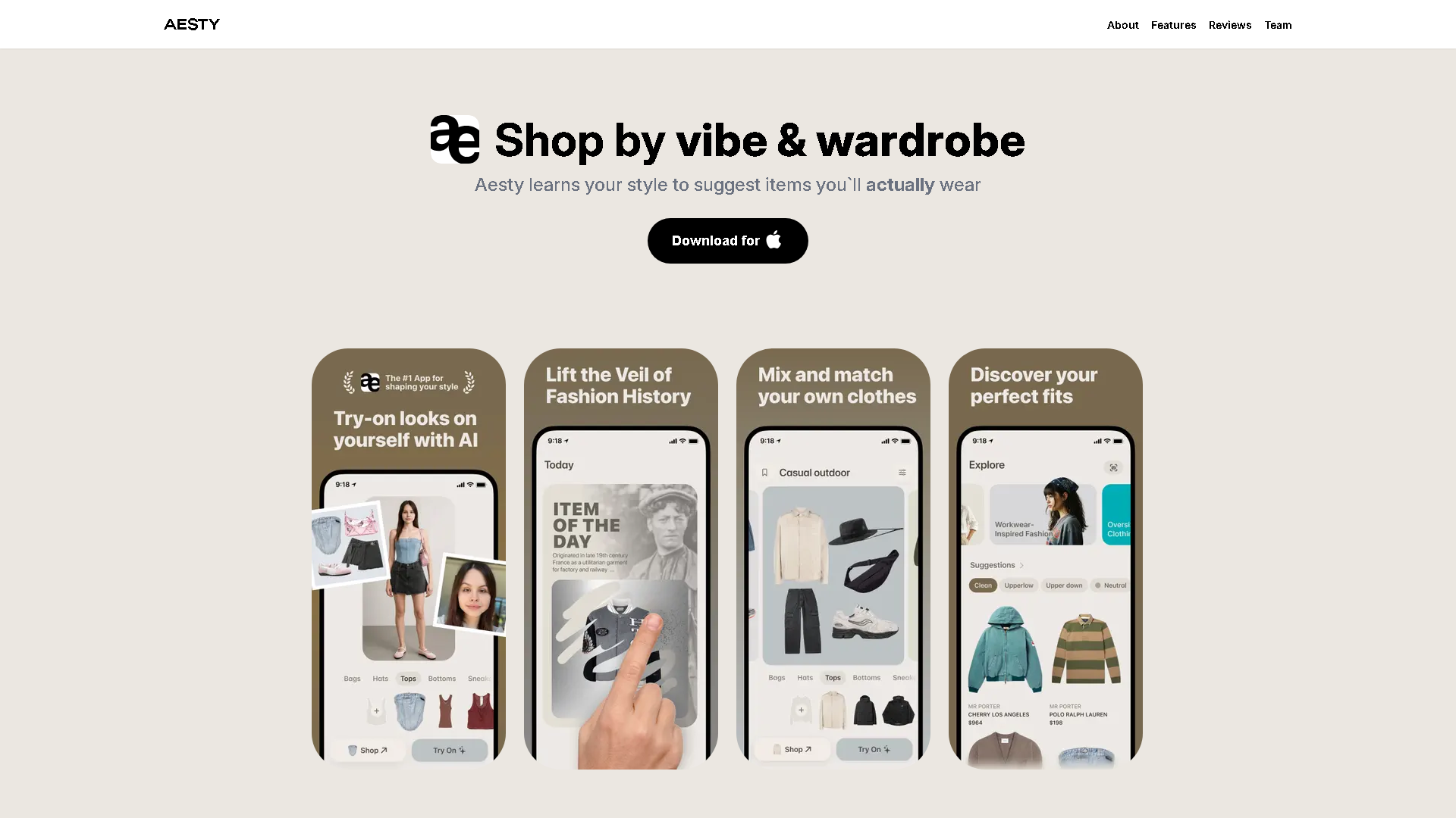 Aesty Interface Screenshot - Art & Creative Design Tool