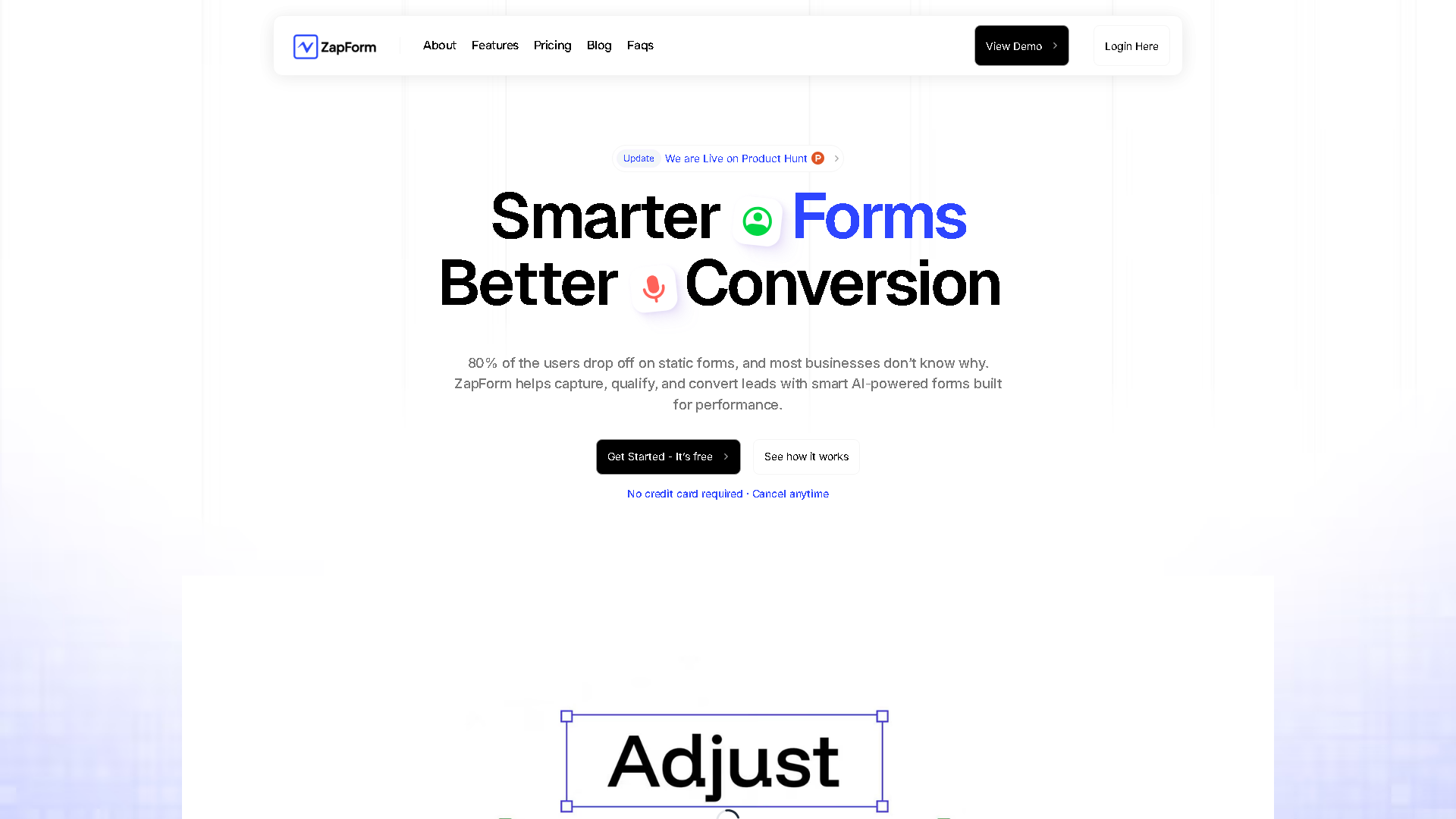 ZapForm Interface Screenshot - Office & Productivity Tool