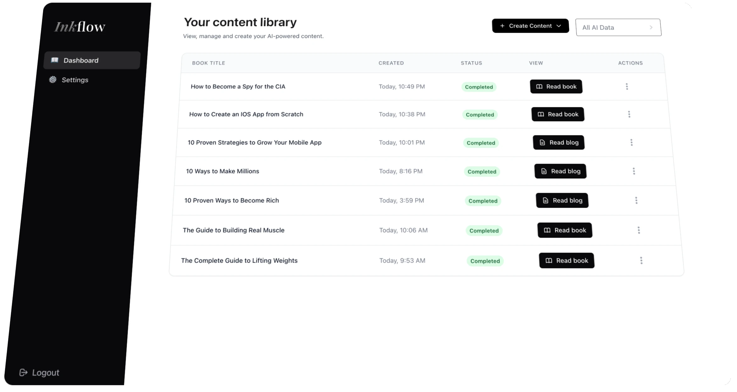 Inkflow Logo - Writing & Editing Tool