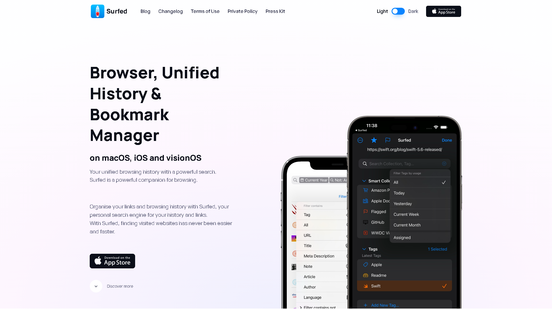 Surfed Interface Screenshot - Education & Translation Tool